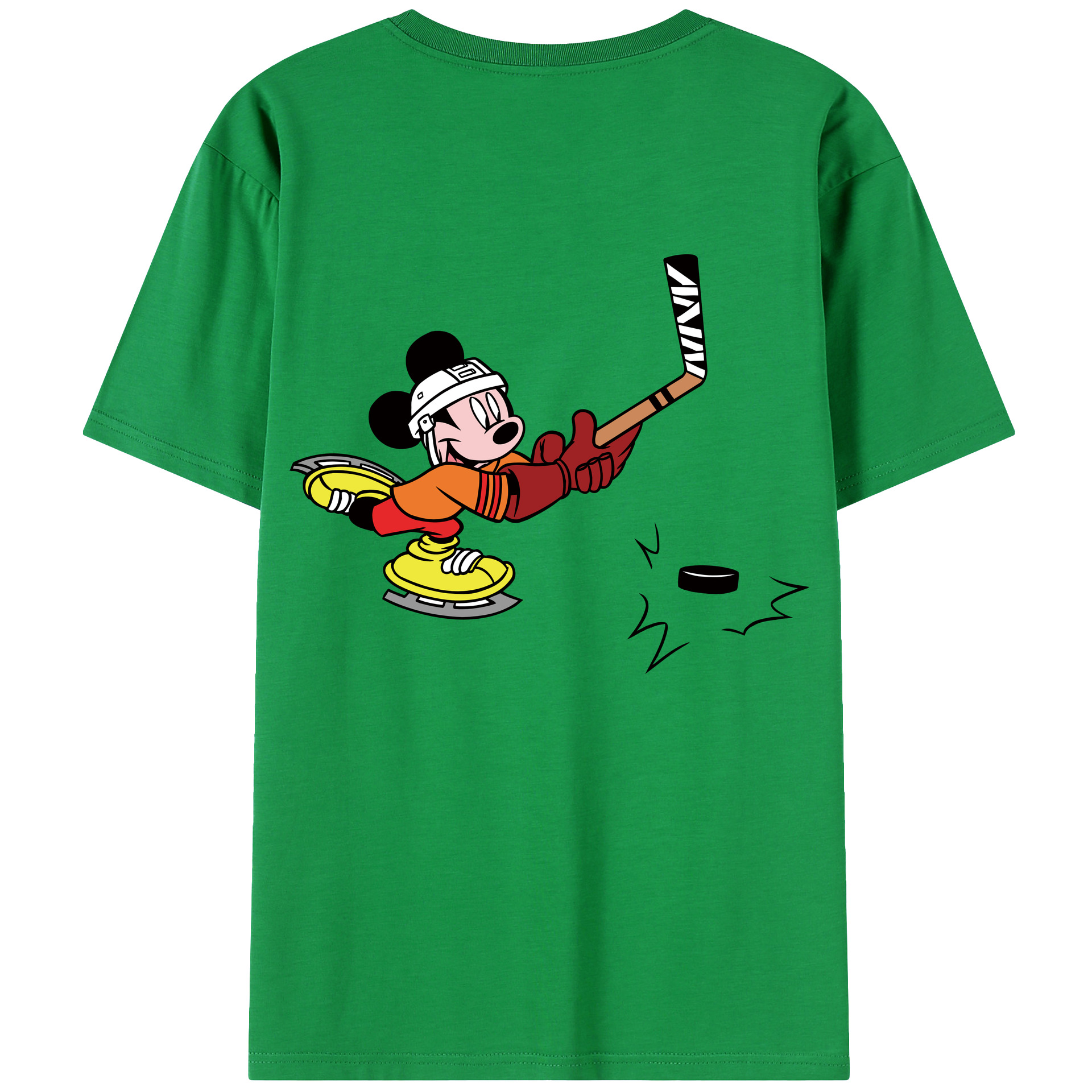 （画像用） ミッキーマウス Mickey Mouse レディース半袖Tシャツ(バックプリント)