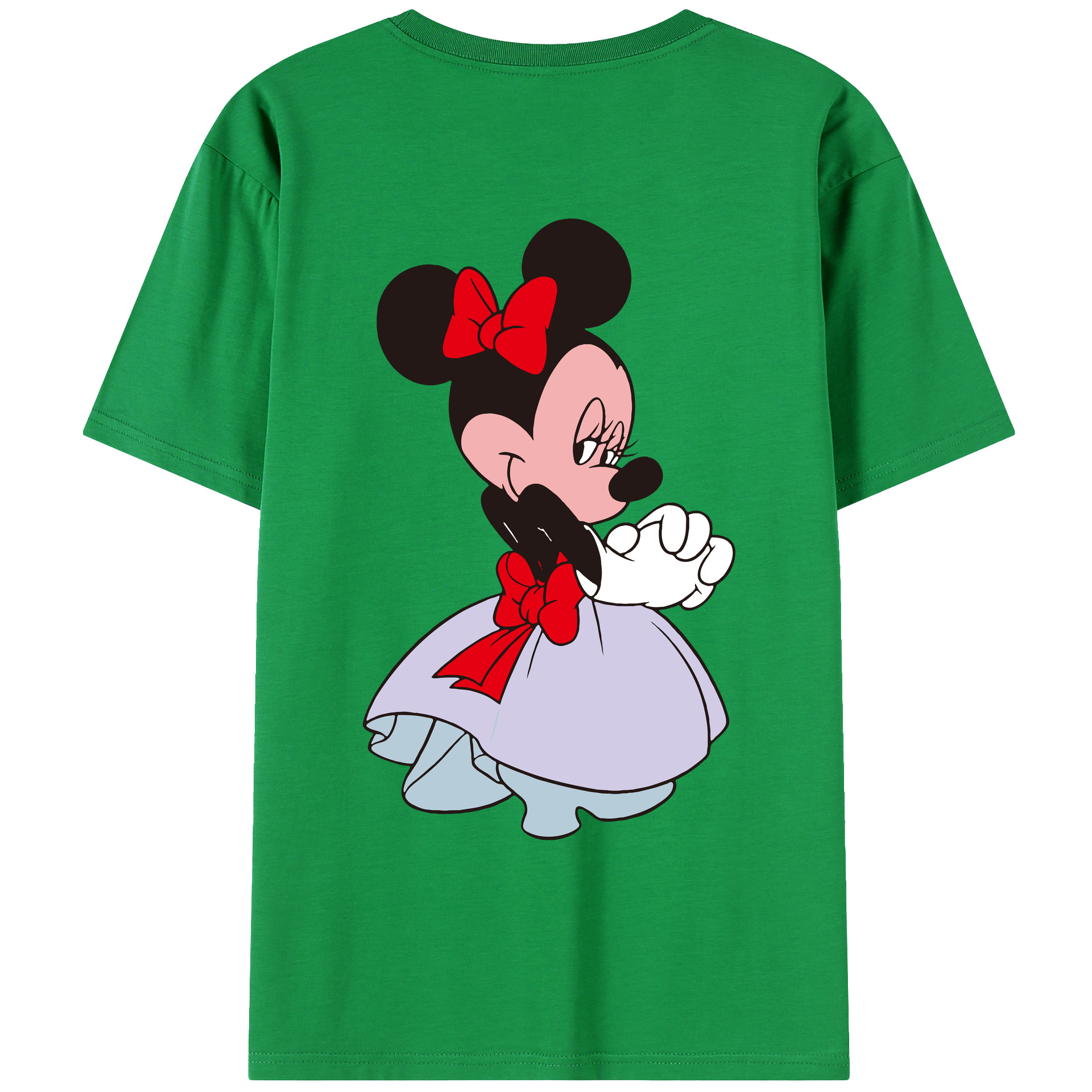 （画像用） ミッキーマウス Mickey Mouse レディース半袖Tシャツ(バックプリント)