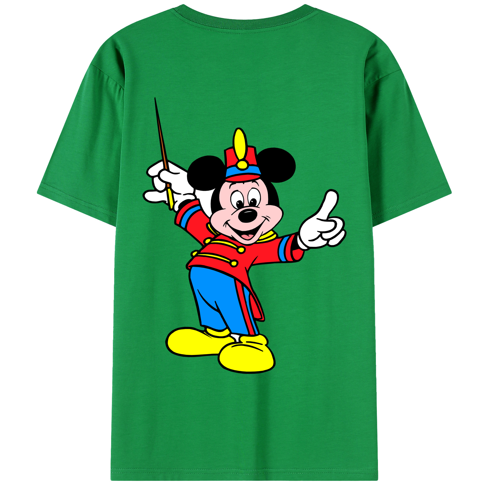 ミッキーマウス Mickey Mouse レディース半袖Tシャツ(バックプリント)