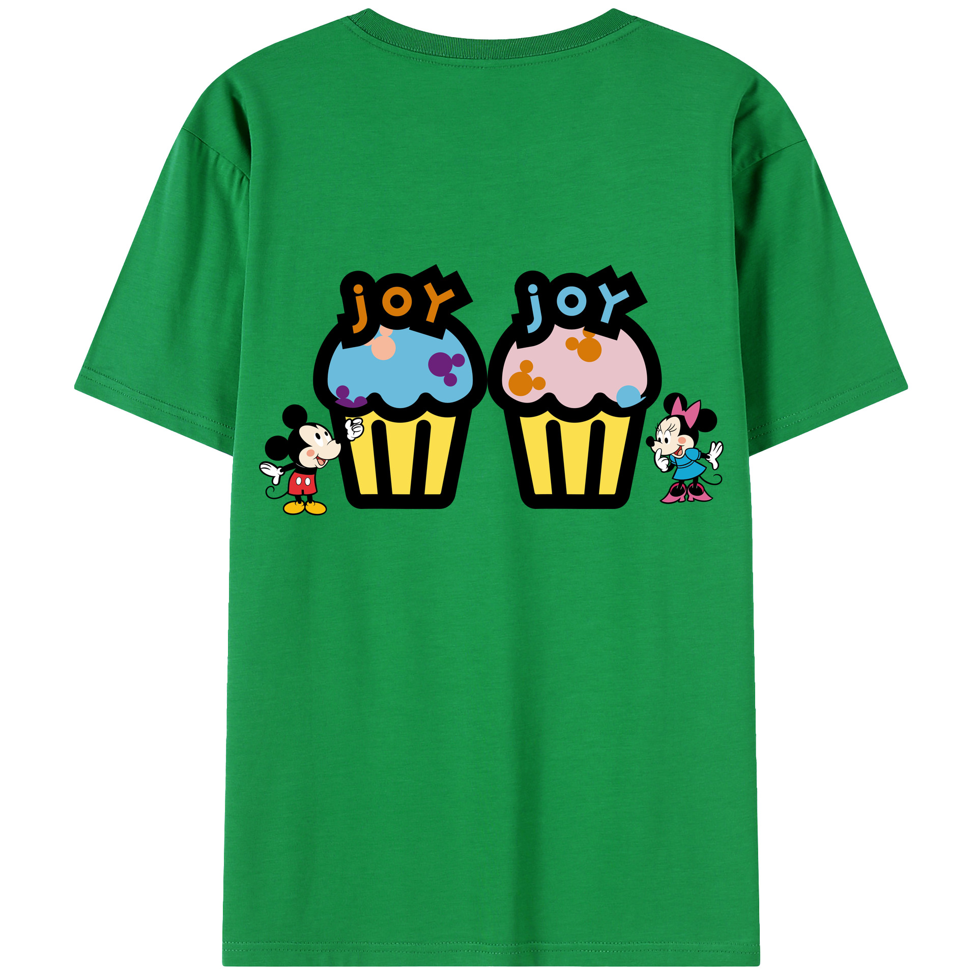 ミッキーマウス Mickey Mouse レディース半袖Tシャツ(バックプリント)