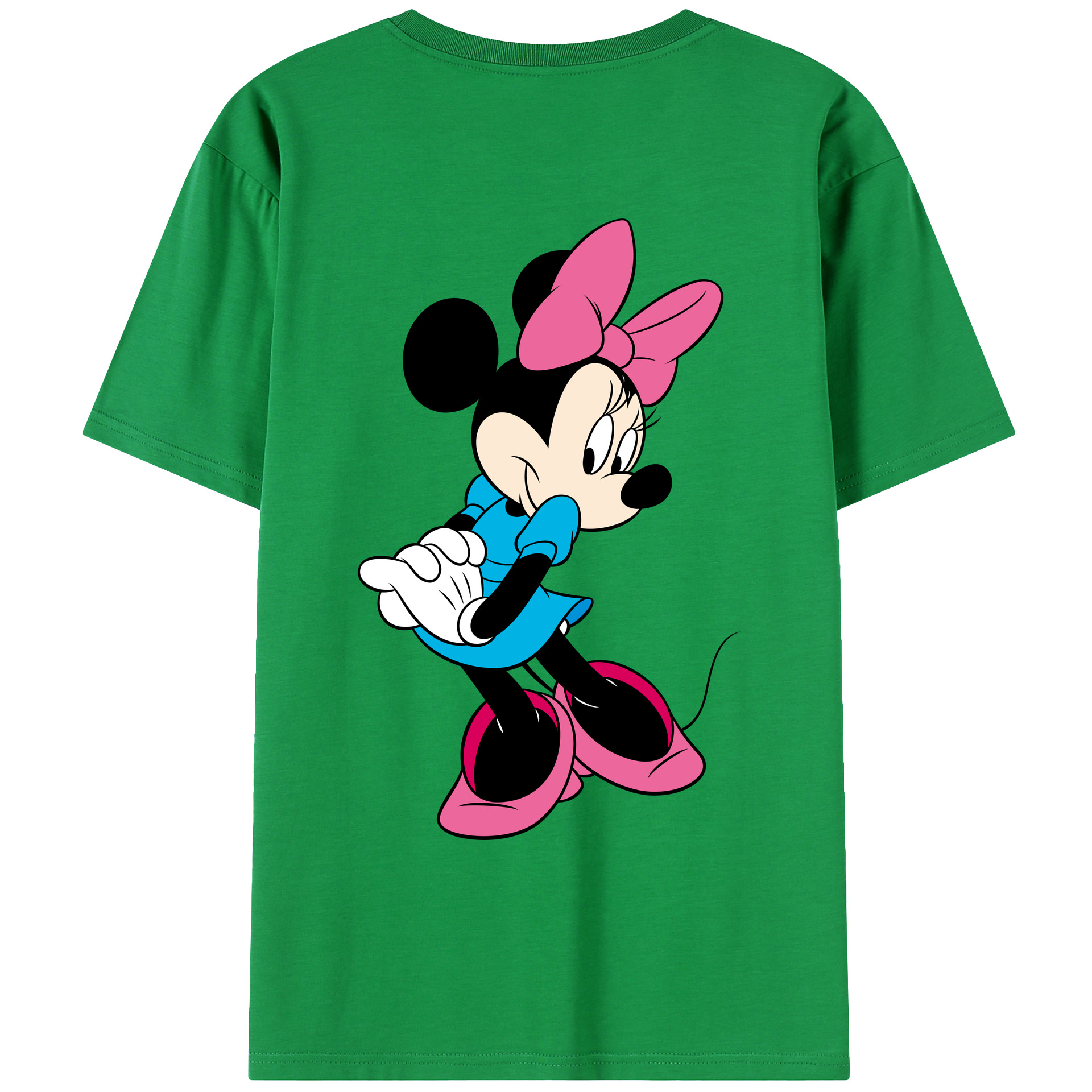 （画像用） ミッキーマウス Mickey Mouse レディース半袖Tシャツ(バックプリント)
