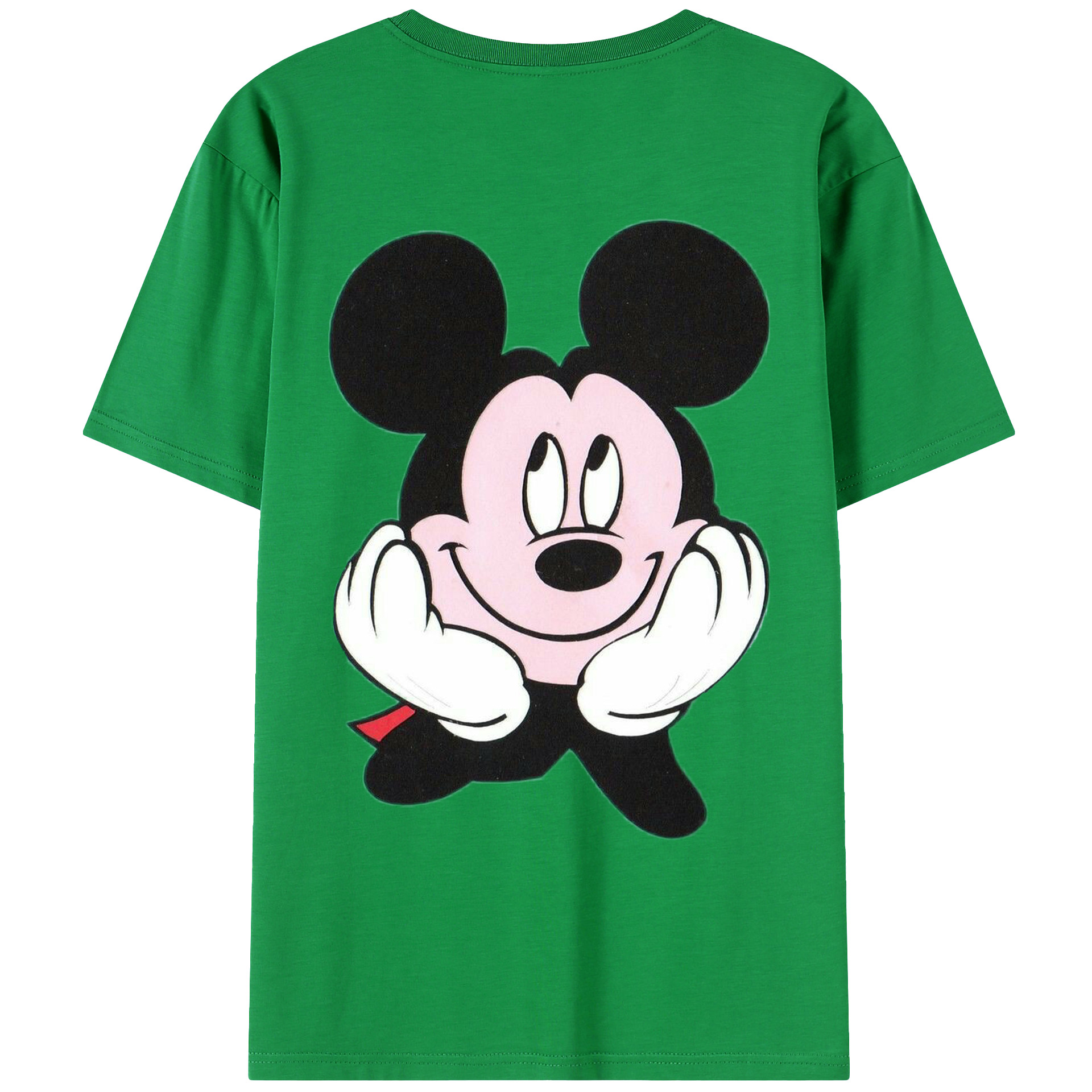 （画像用） ミッキーマウス Mickey Mouse レディース半袖Tシャツ(バックプリント)