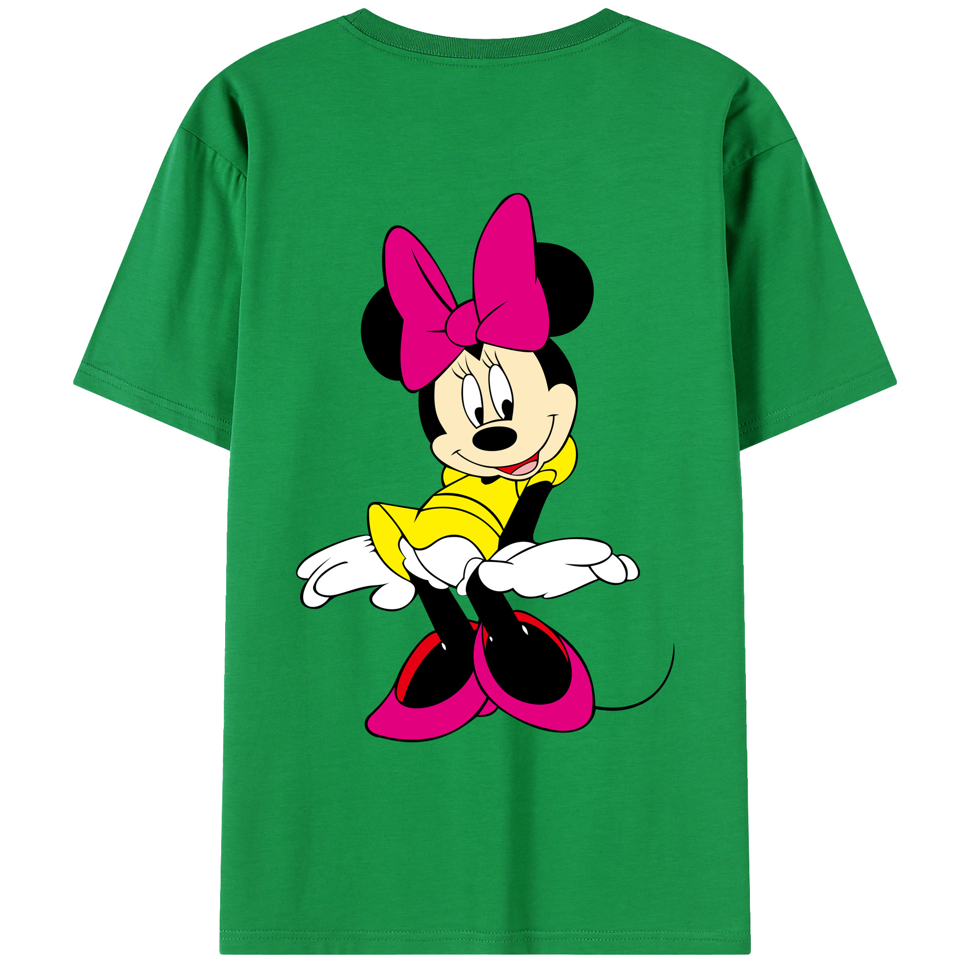 （画像用） ミッキーマウス Mickey Mouse レディース半袖Tシャツ(バックプリント)