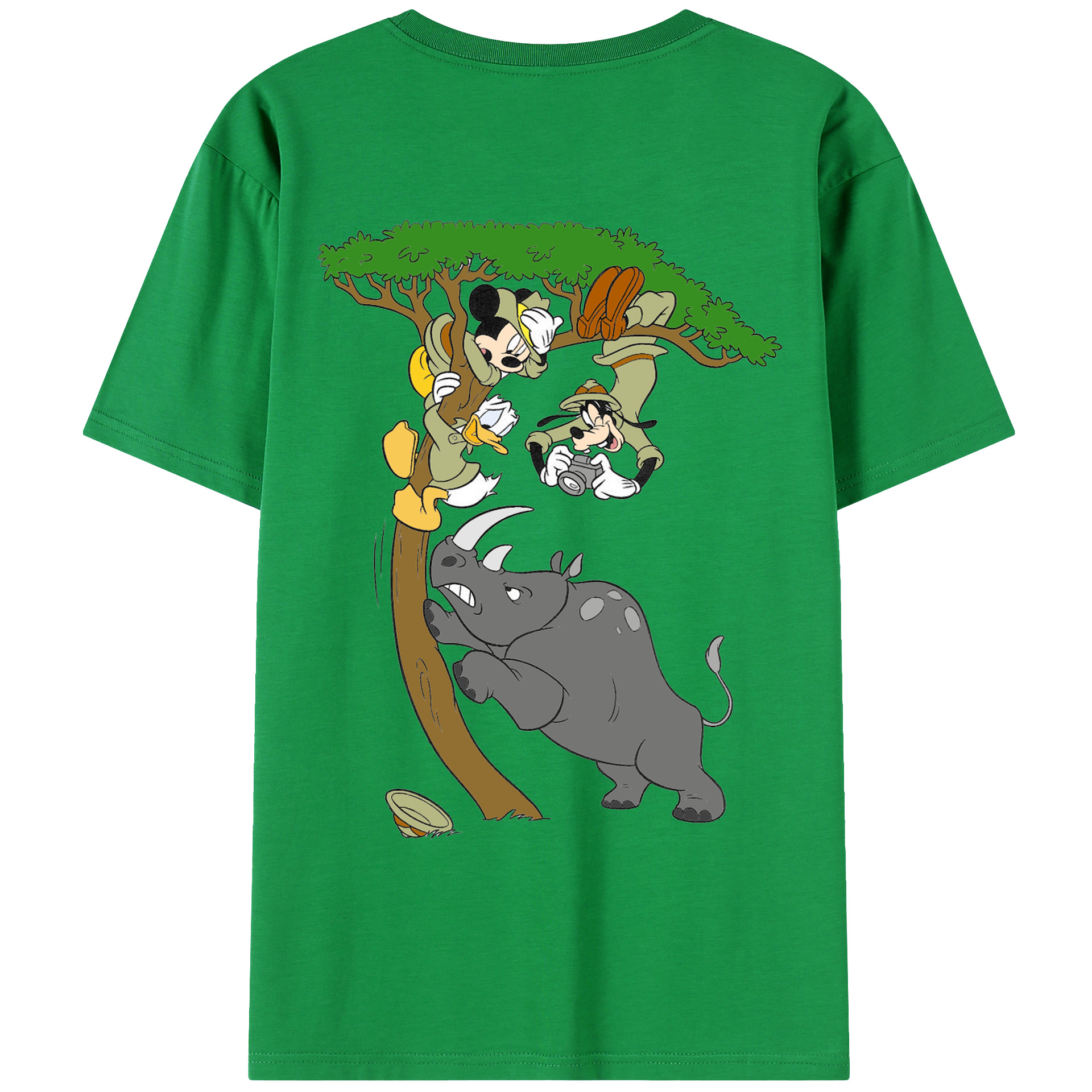 （画像用） ミッキーマウス Mickey Mouse レディース半袖Tシャツ(バックプリント)
