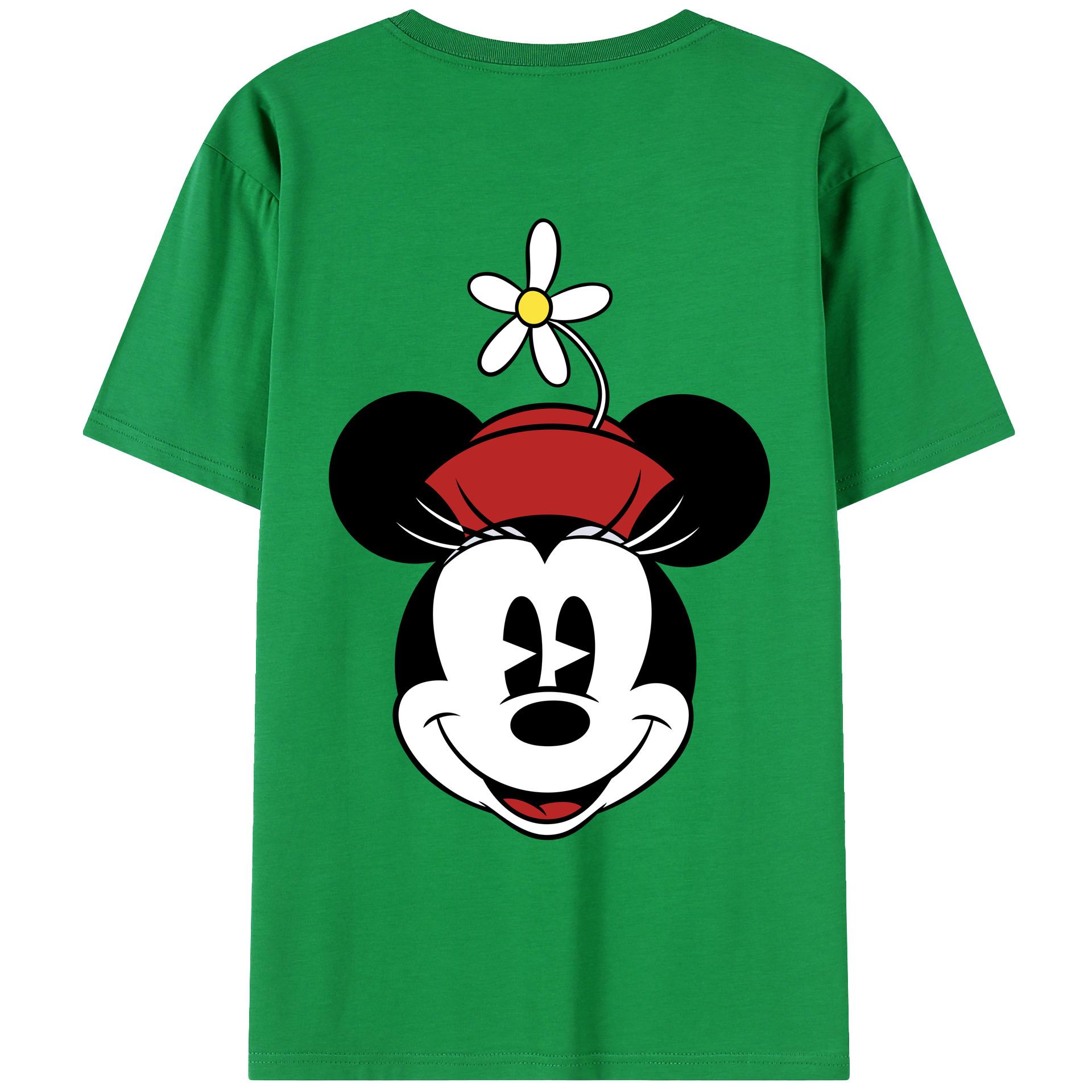 （画像用） ミッキーマウス Mickey Mouse レディース半袖Tシャツ(バックプリント)