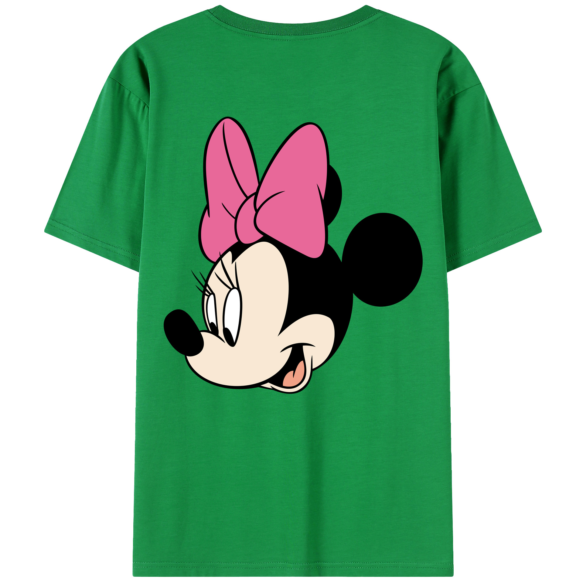（画像用） ミッキーマウス Mickey Mouse レディース半袖Tシャツ(バックプリント)
