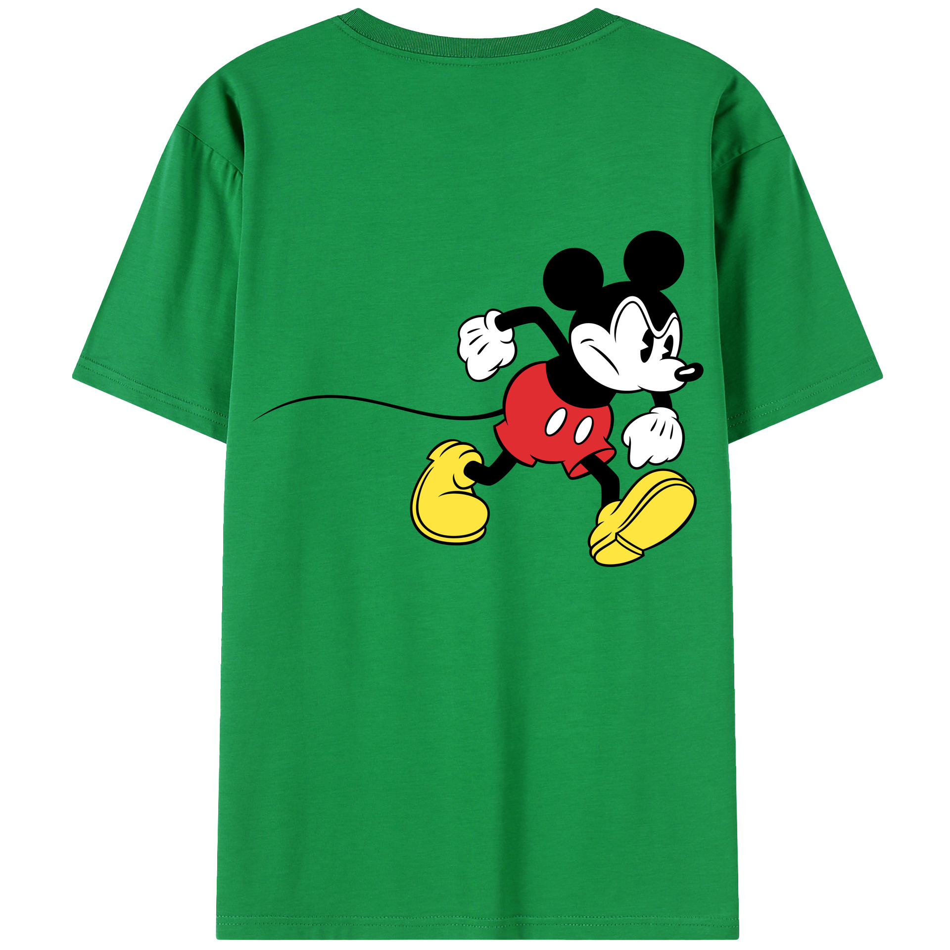 （画像用） ミッキーマウス Mickey Mouse レディース半袖Tシャツ(バックプリント)