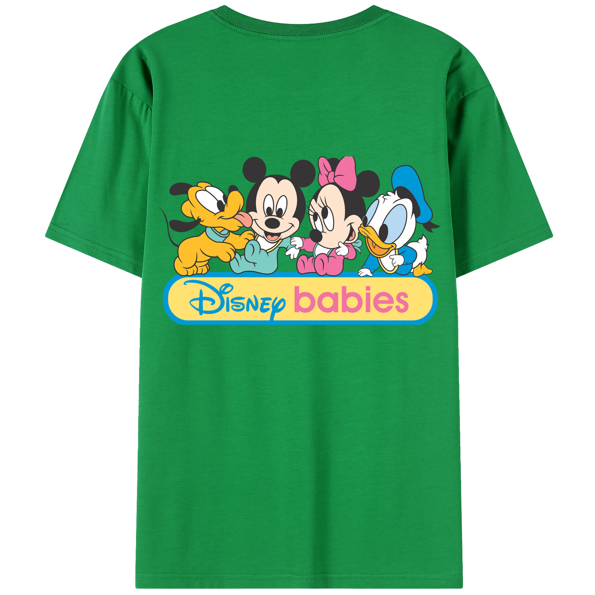 （画像用） ミッキーマウス Mickey Mouse レディース半袖Tシャツ(バックプリント)