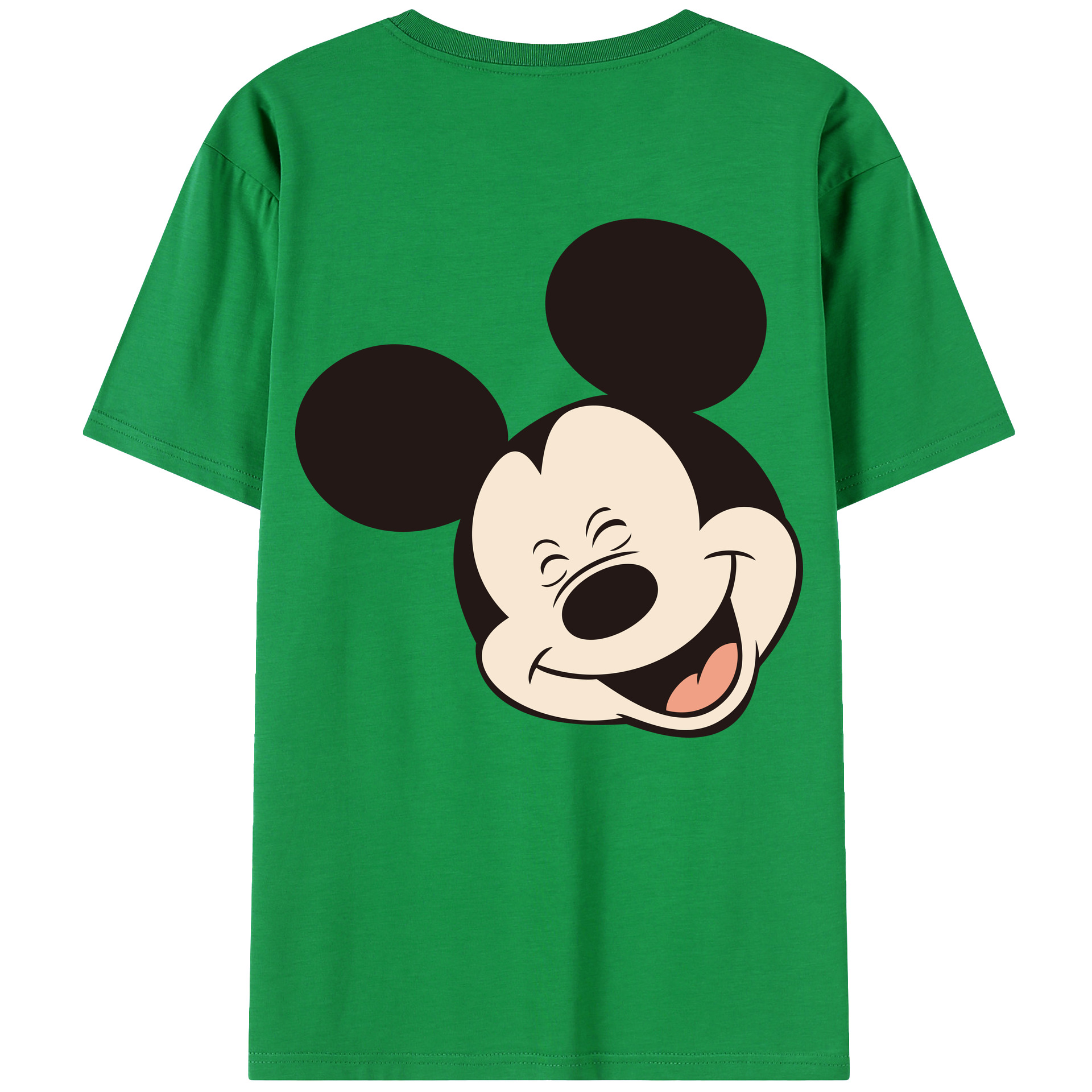 （画像用） ミッキーマウス Mickey Mouse レディース半袖Tシャツ(バックプリント)