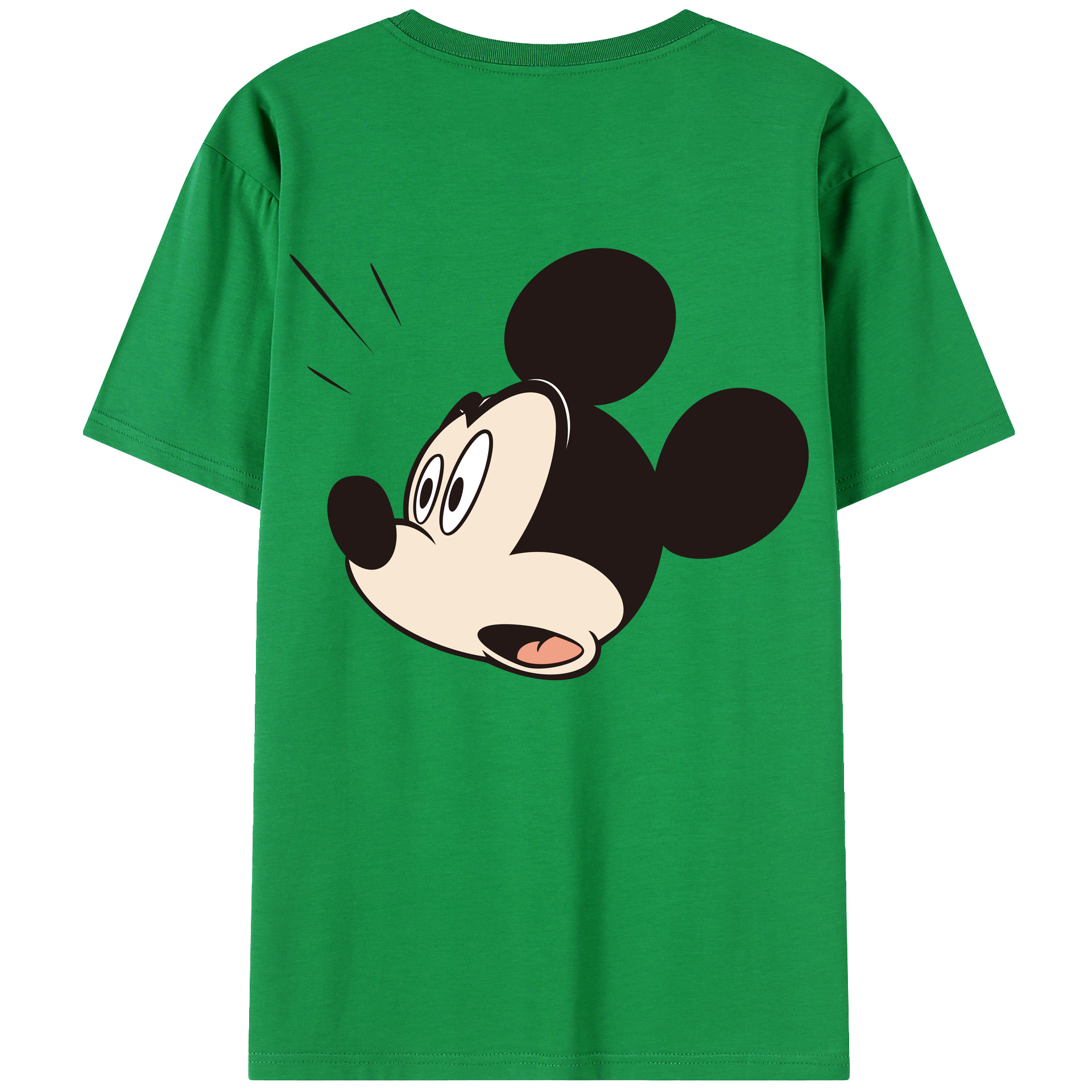 （画像用） ミッキーマウス Mickey Mouse レディース半袖Tシャツ(バックプリント)