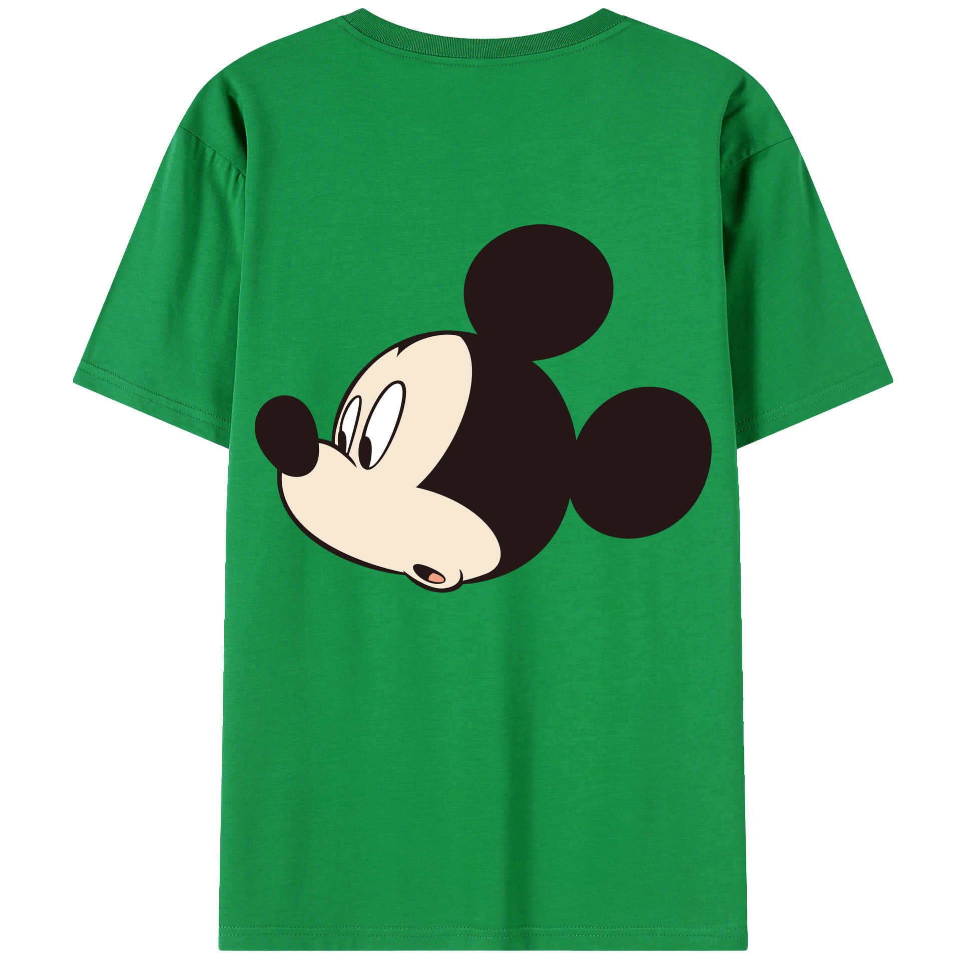 （画像用） ミッキーマウス Mickey Mouse レディース半袖Tシャツ(バックプリント)
