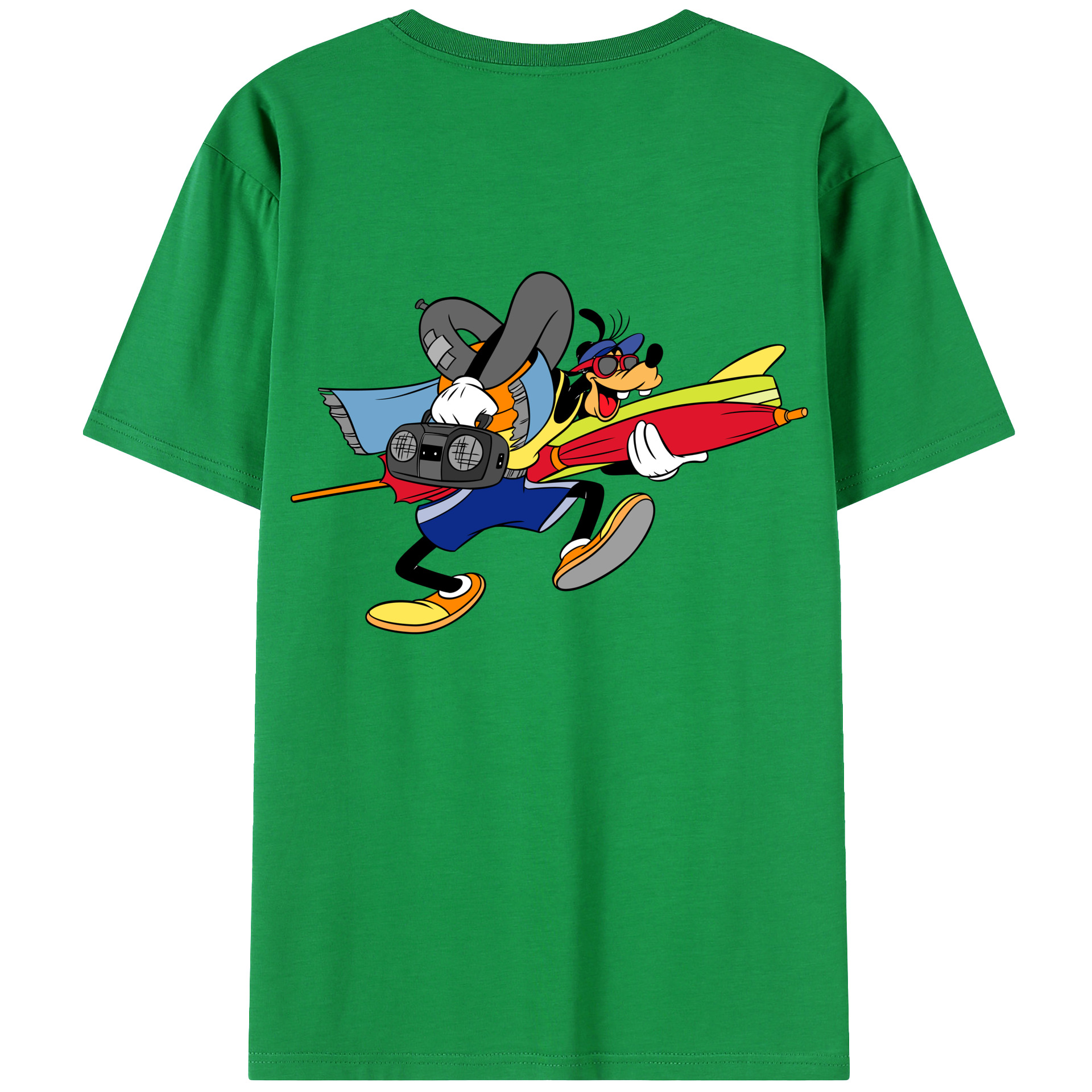 （画像用） ミッキーマウス Mickey Mouse レディース半袖Tシャツ(バックプリント)
