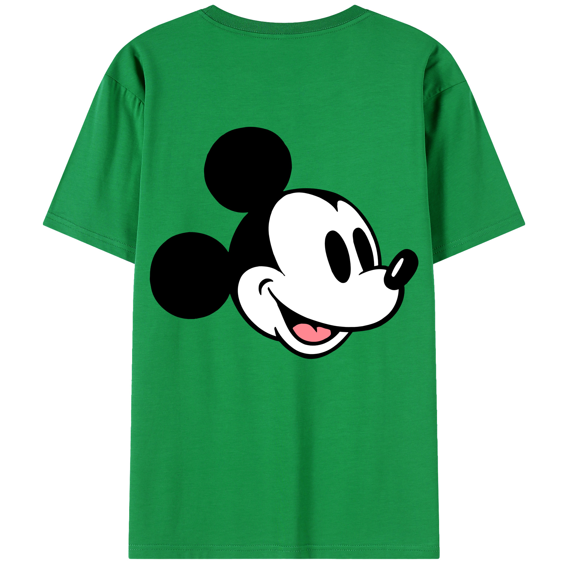（画像用） ミッキーマウス Mickey Mouse レディース半袖Tシャツ(バックプリント)