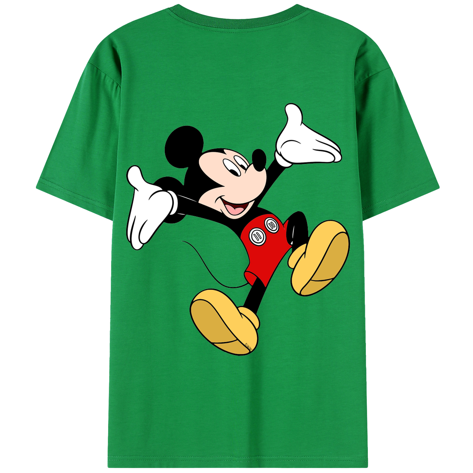 （画像用） ミッキーマウス Mickey Mouse レディース半袖Tシャツ(バックプリント)