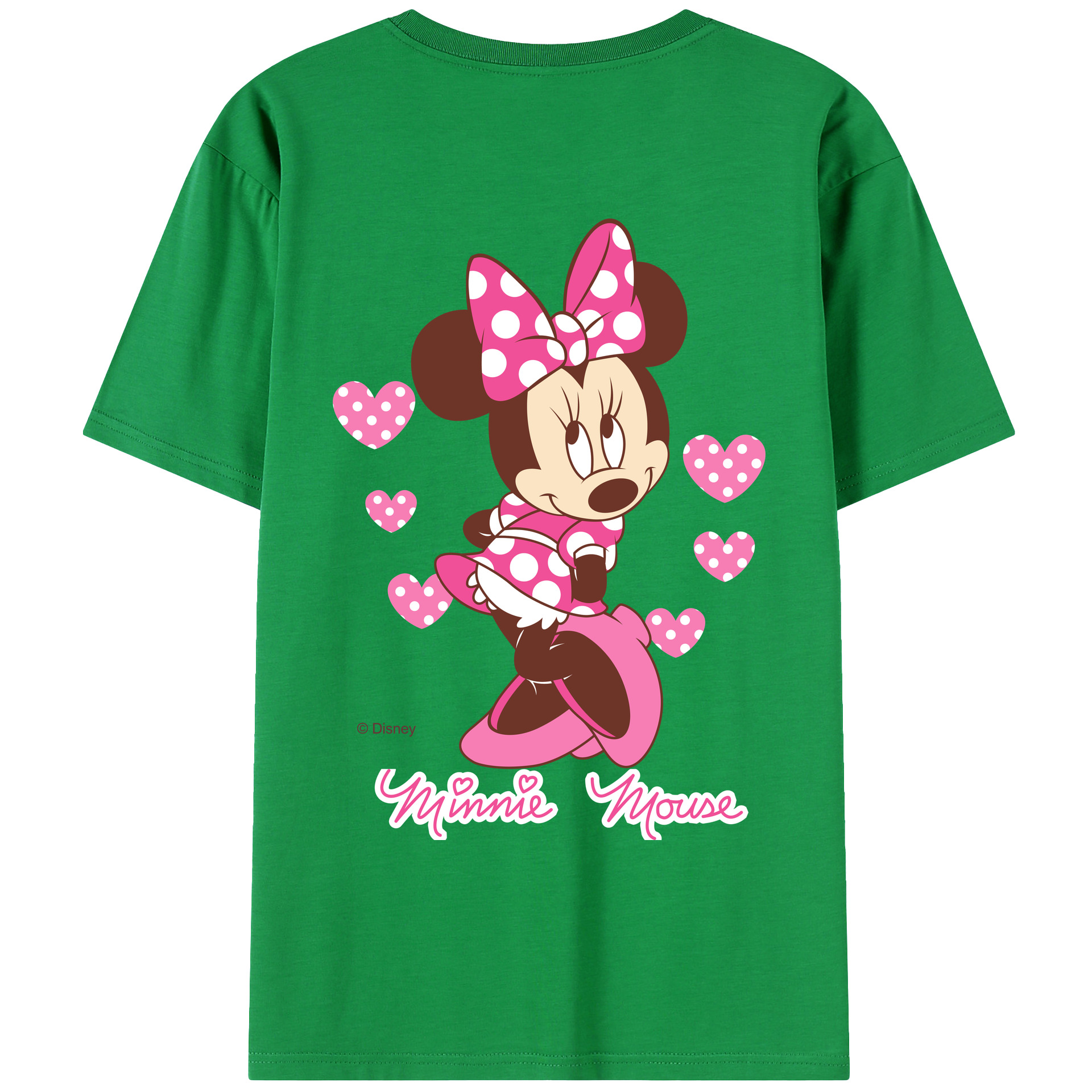 （画像用） ミッキーマウス Mickey Mouse レディース半袖Tシャツ(バックプリント)