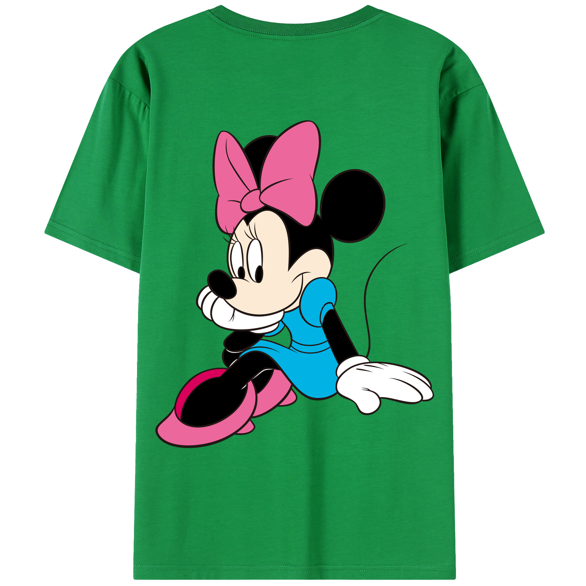 （画像用） ミッキーマウス Mickey Mouse レディース半袖Tシャツ(バックプリント)