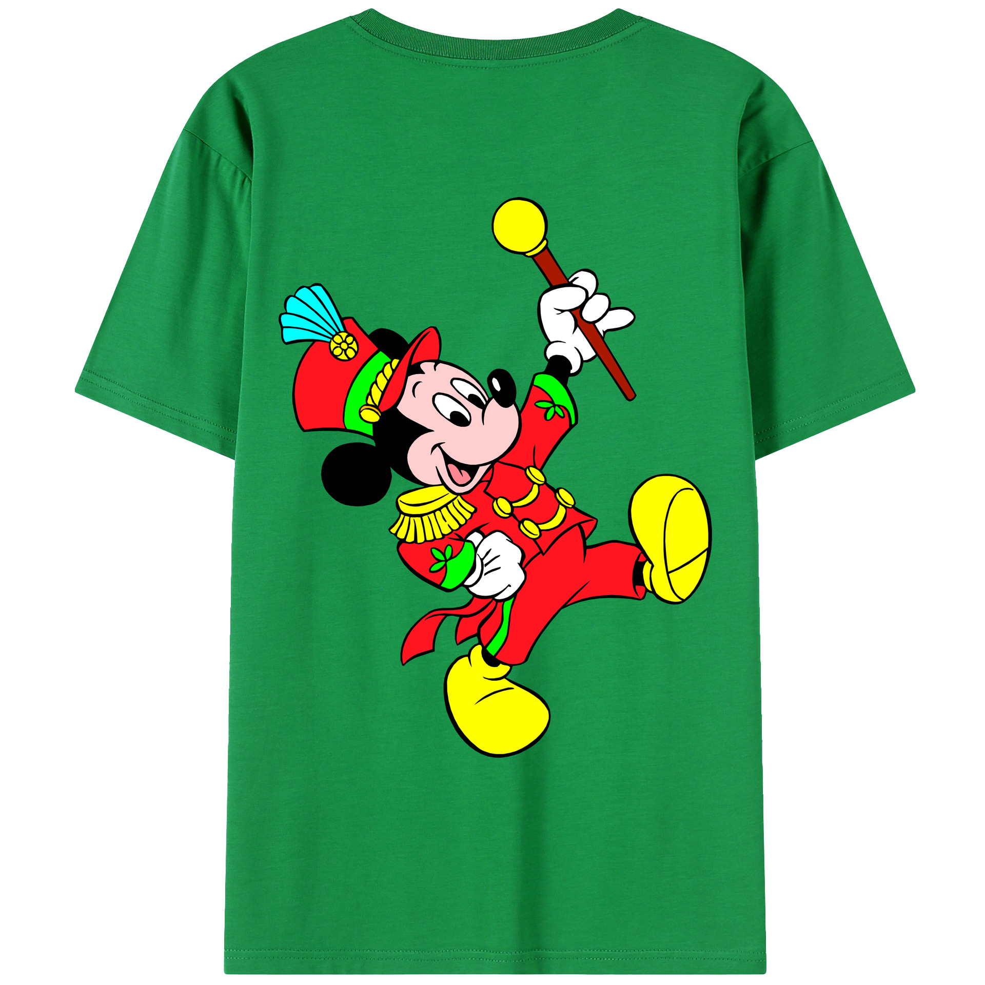 （画像用） ミッキーマウス Mickey Mouse レディース半袖Tシャツ(バックプリント)