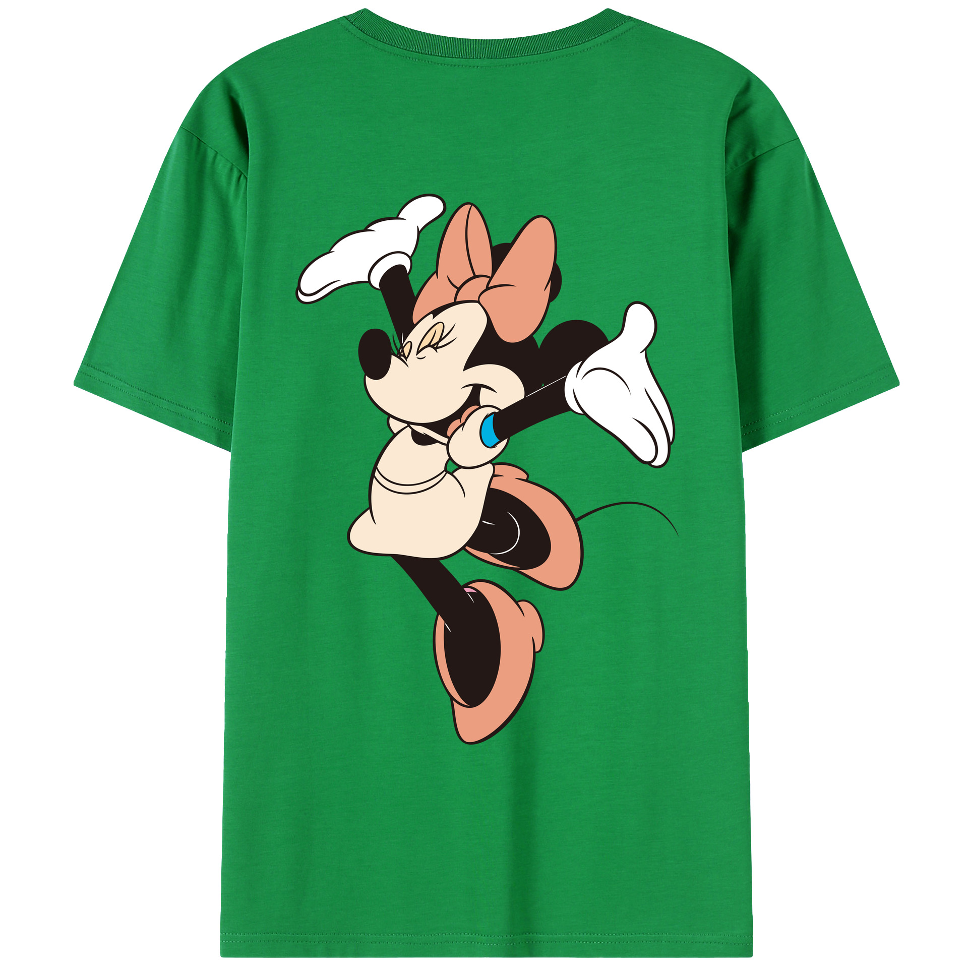 （画像用） ミッキーマウス Mickey Mouse レディース半袖Tシャツ(バックプリント)