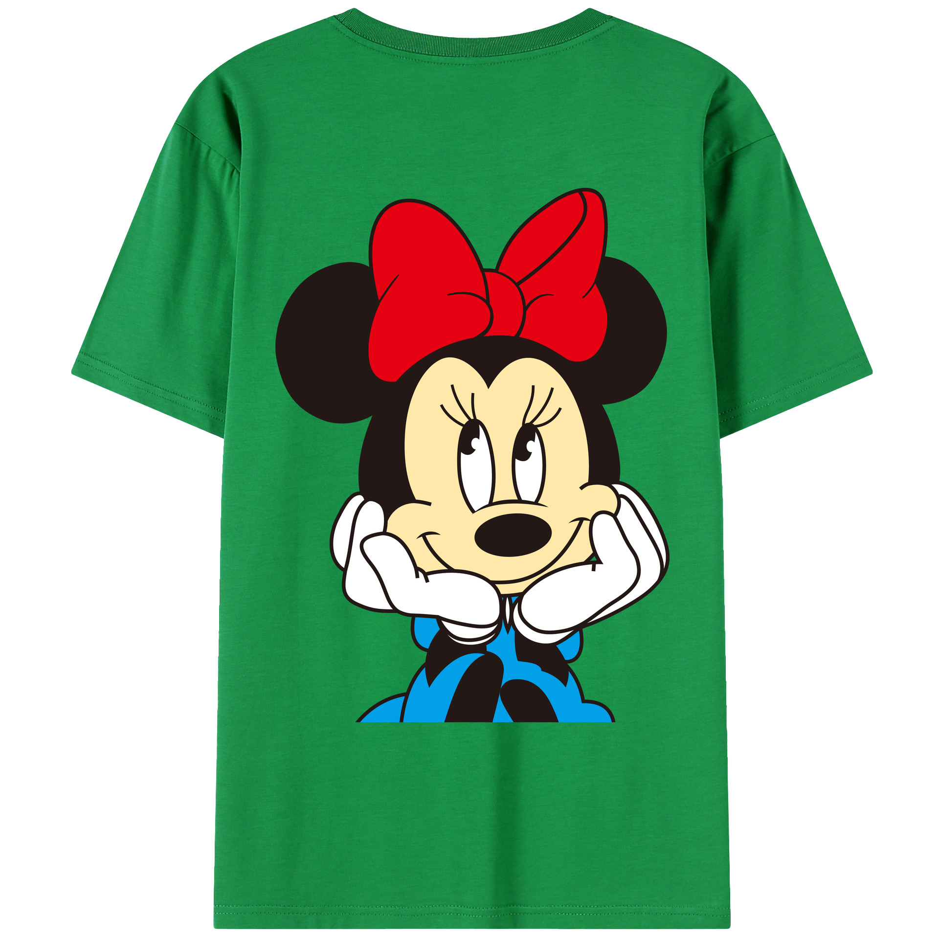 （画像用） ミッキーマウス Mickey Mouse レディース半袖Tシャツ(バックプリント)