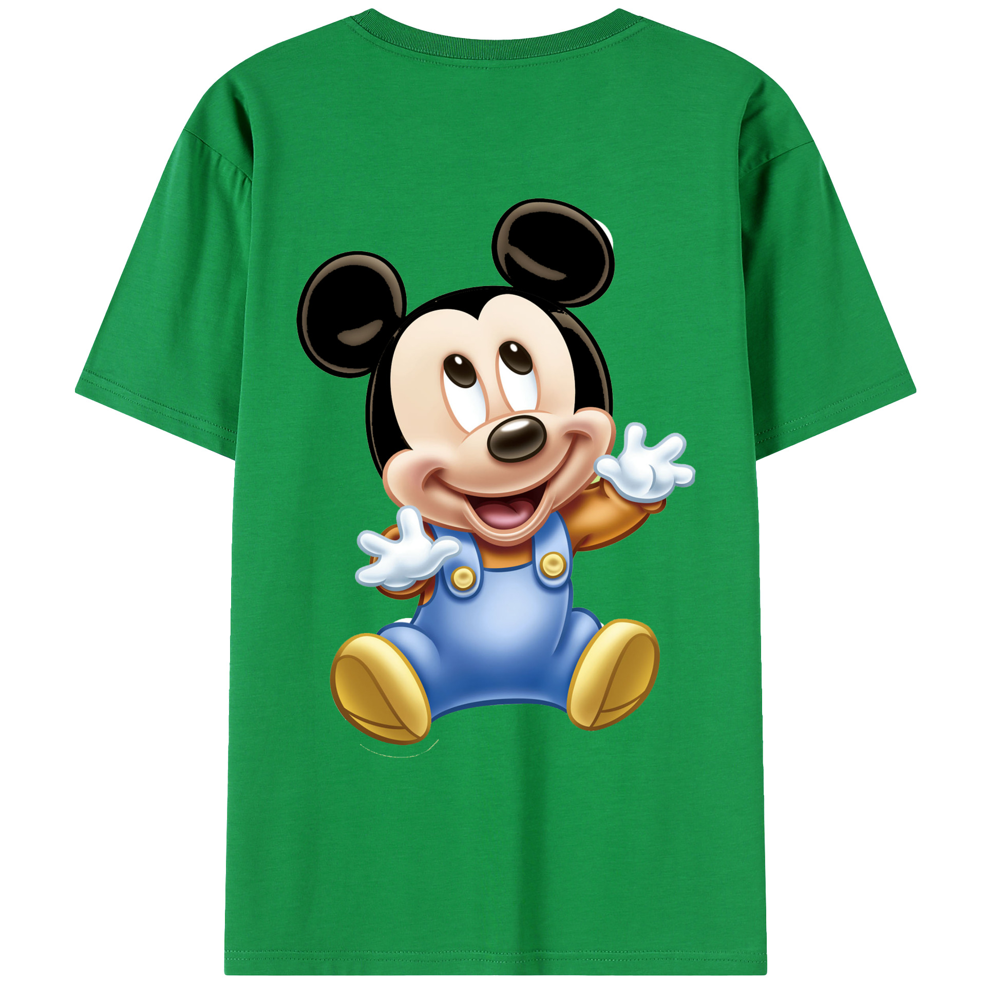 （画像用） ミッキーマウス Mickey Mouse レディース半袖Tシャツ(バックプリント)