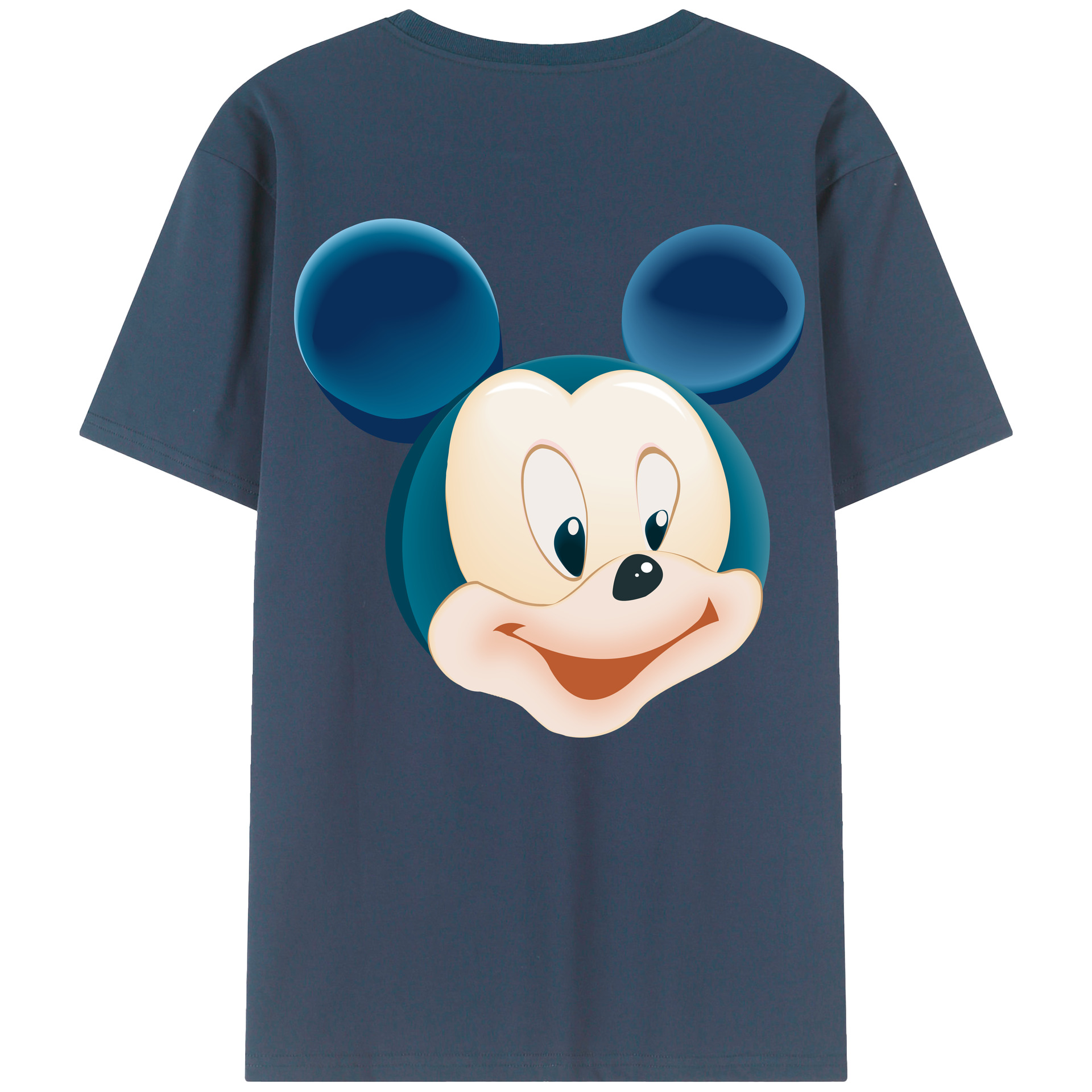 （画像用） ミッキーマウス Mickey Mouse レディース半袖Tシャツ(バックプリント)