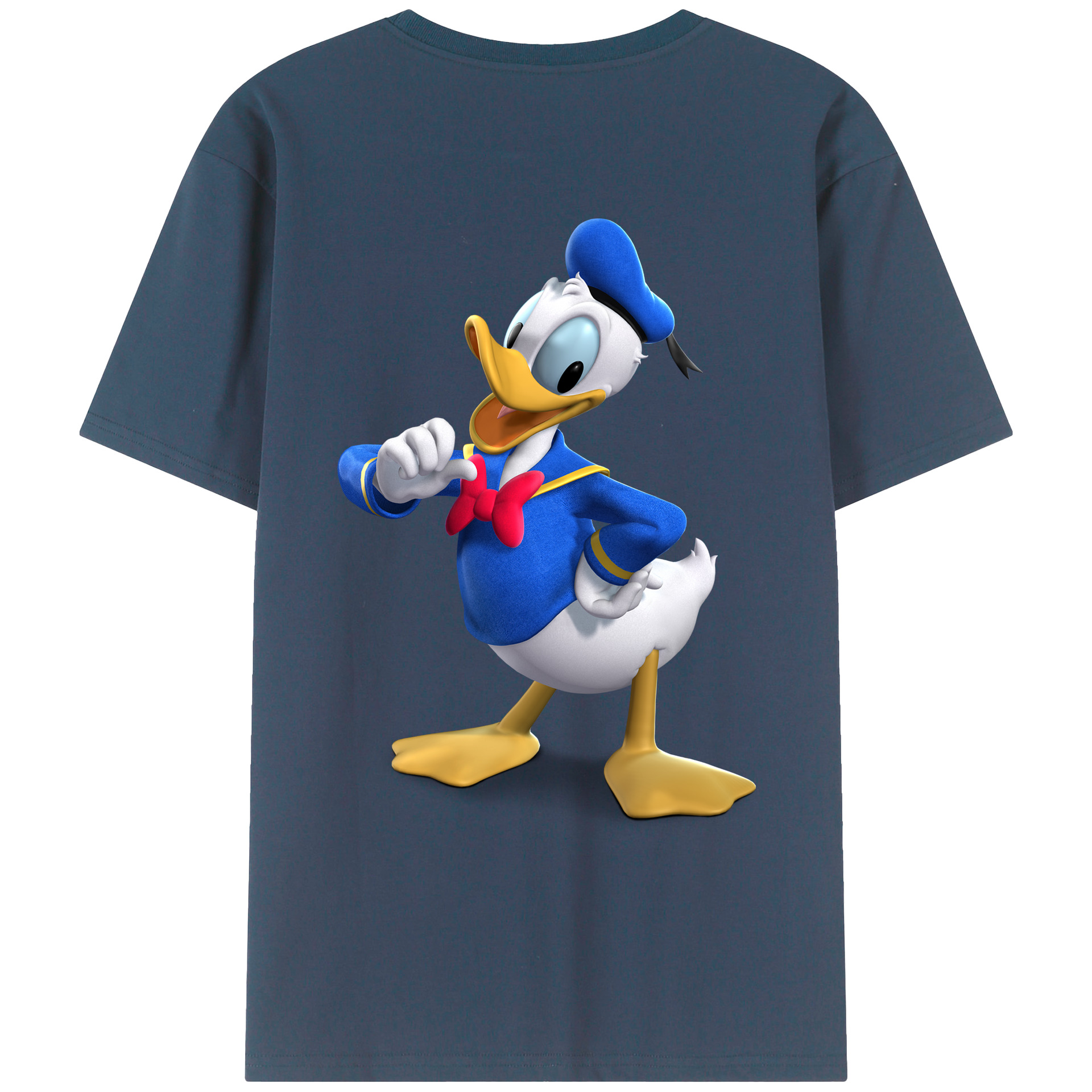 （画像用） ミッキーマウス Mickey Mouse レディース半袖Tシャツ(バックプリント)
