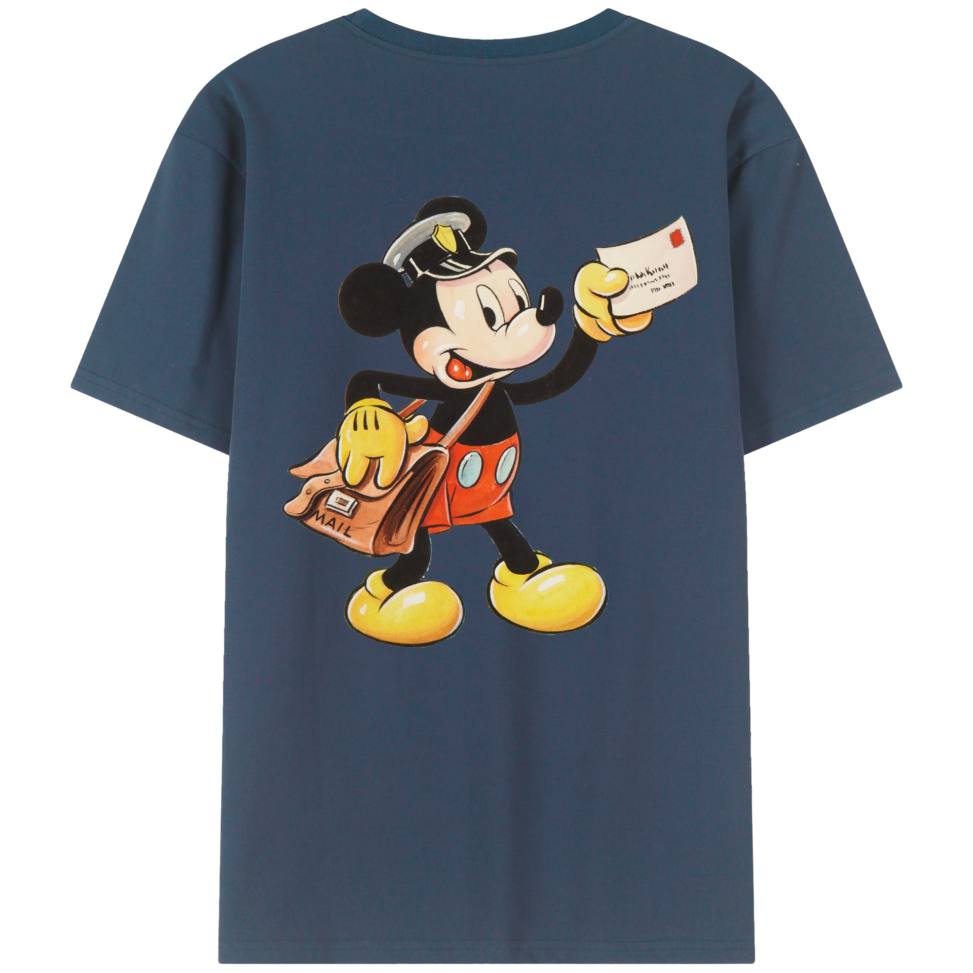 （画像用） ミッキーマウス Mickey Mouse レディース半袖Tシャツ(バックプリント)