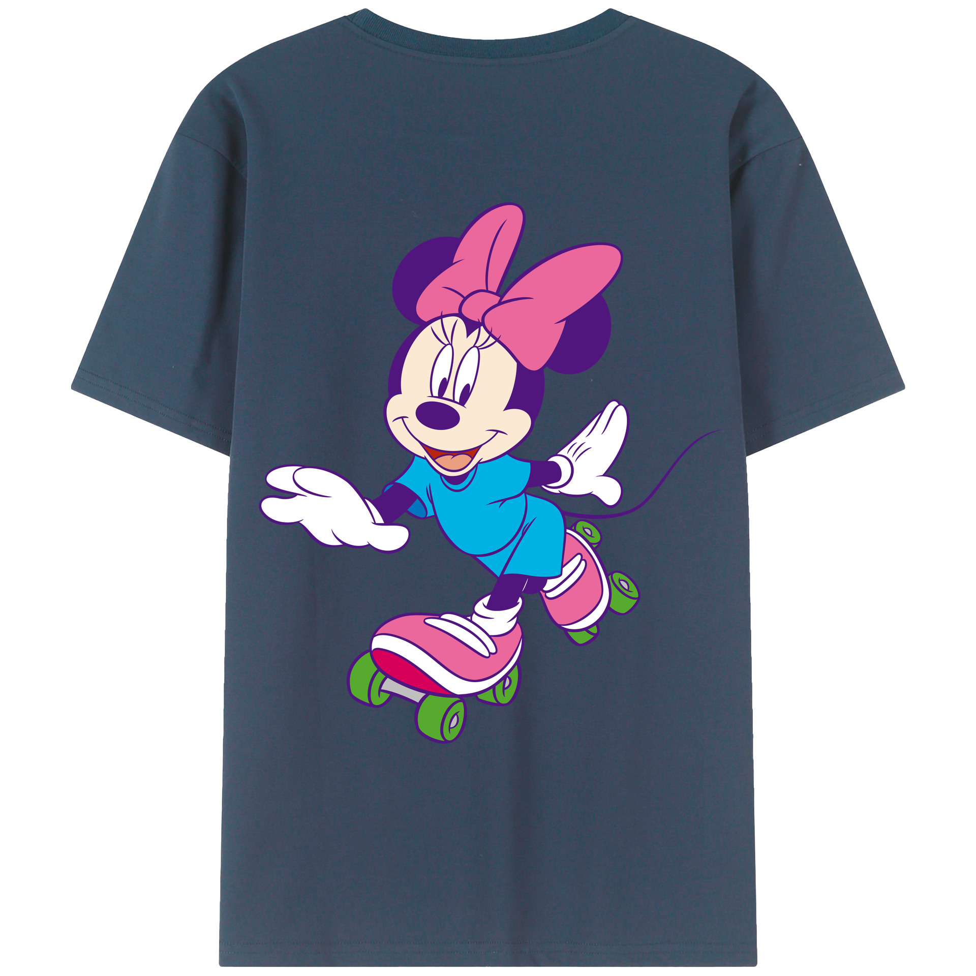 （画像用） ミッキーマウス Mickey Mouse レディース半袖Tシャツ(バックプリント)