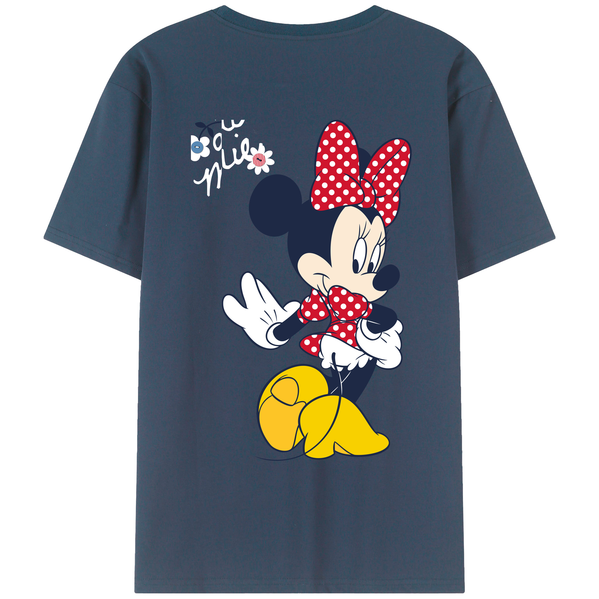 （画像用） ミッキーマウス Mickey Mouse レディース半袖Tシャツ(バックプリント)