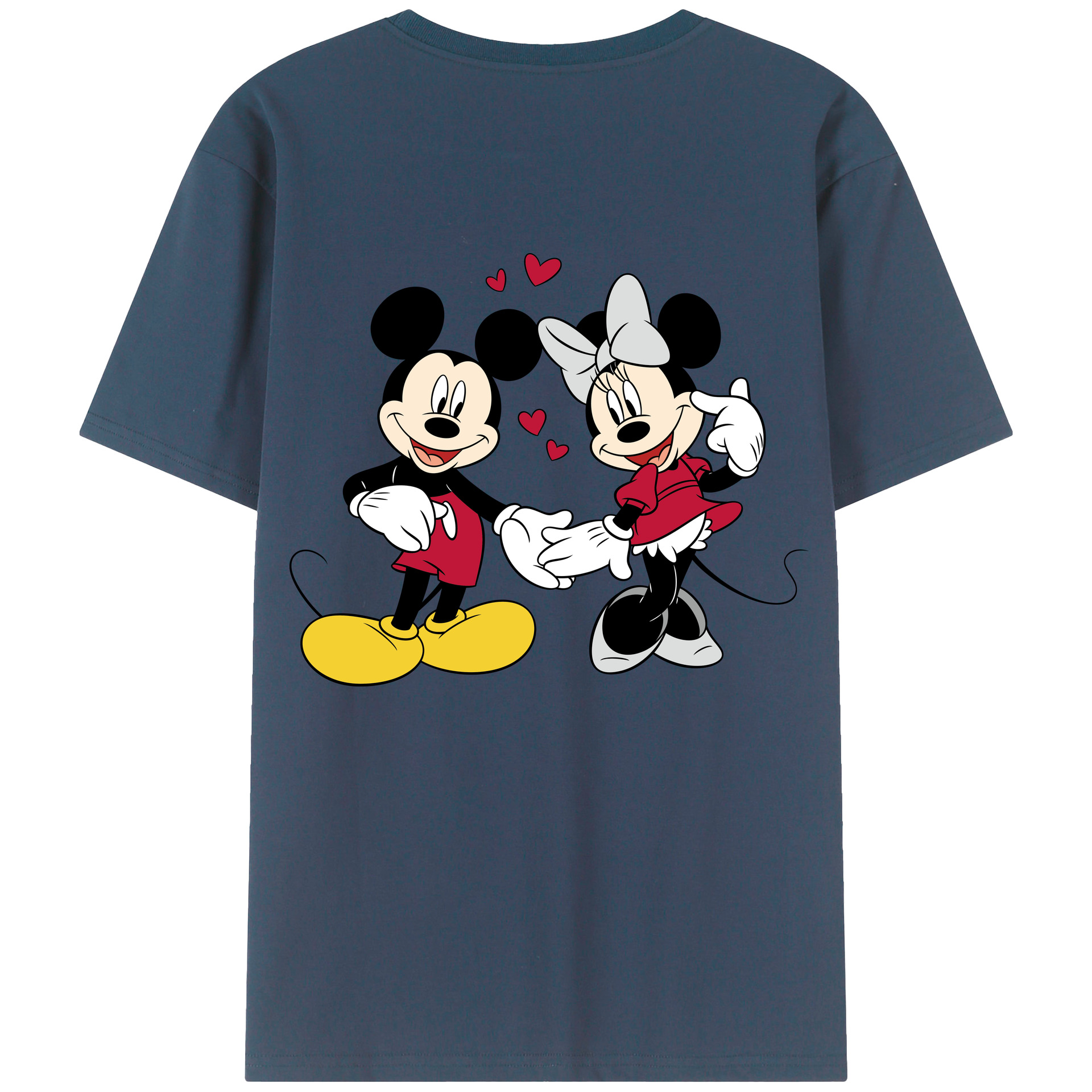 （画像用） ミッキーマウス Mickey Mouse レディース半袖Tシャツ(バックプリント)