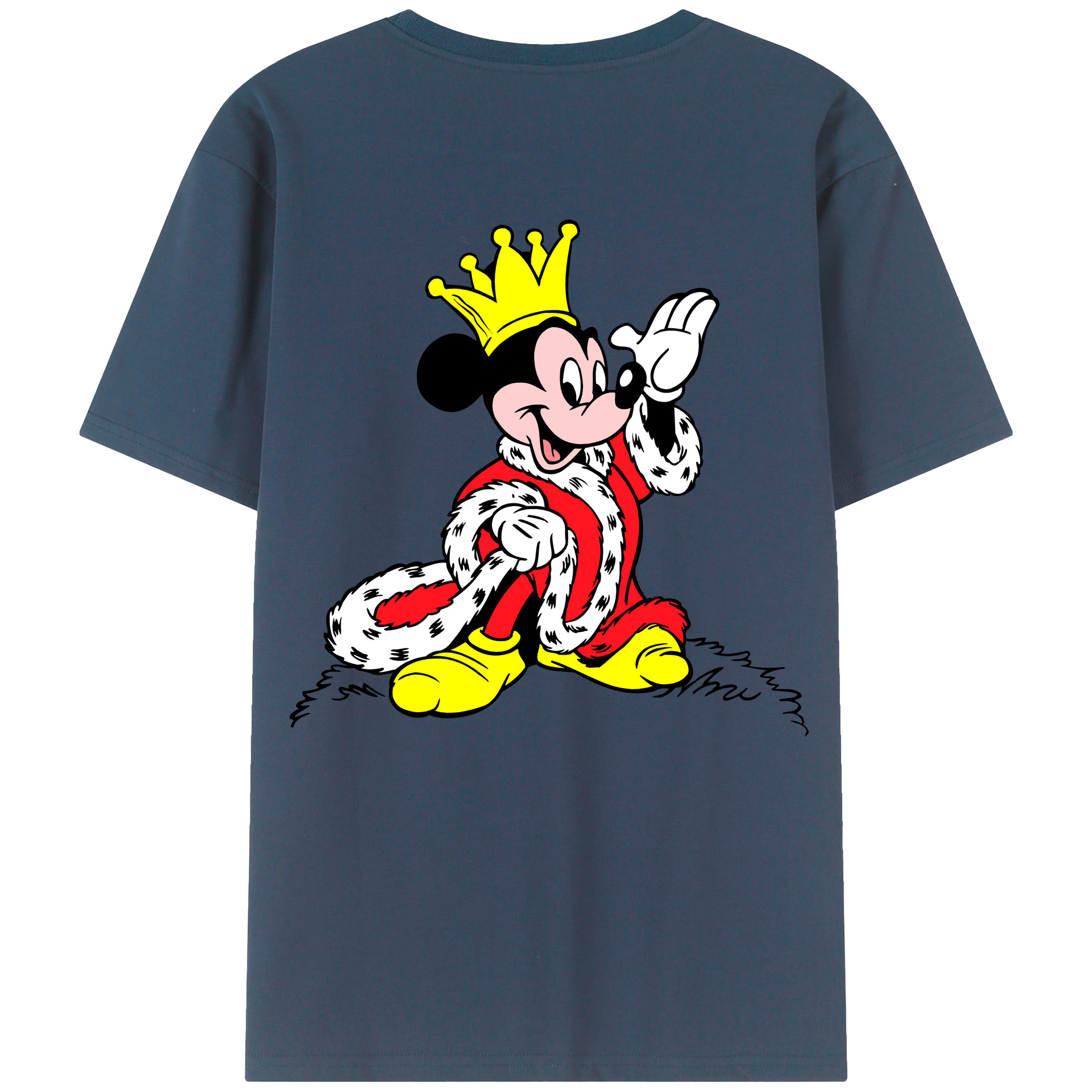 （画像用） ミッキーマウス Mickey Mouse レディース半袖Tシャツ(バックプリント)
