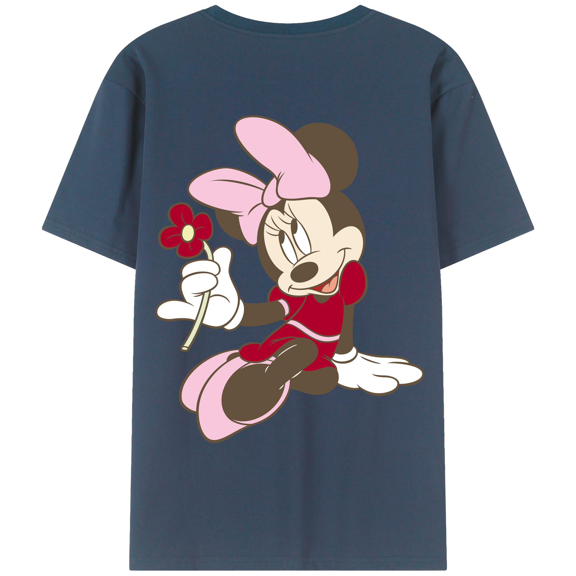 （画像用） ミッキーマウス Mickey Mouse レディース半袖Tシャツ(バックプリント)