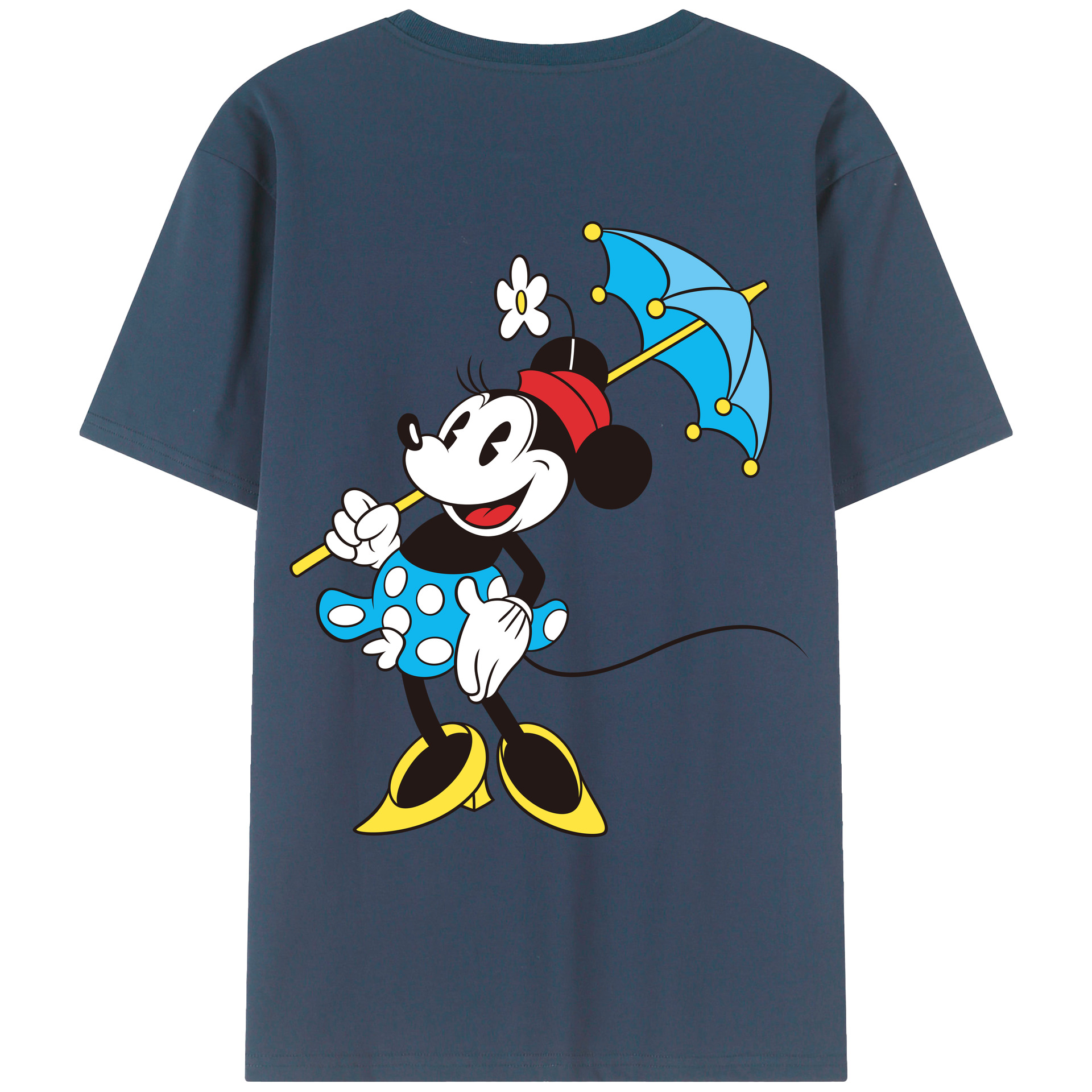 （画像用） ミッキーマウス Mickey Mouse レディース半袖Tシャツ(バックプリント)
