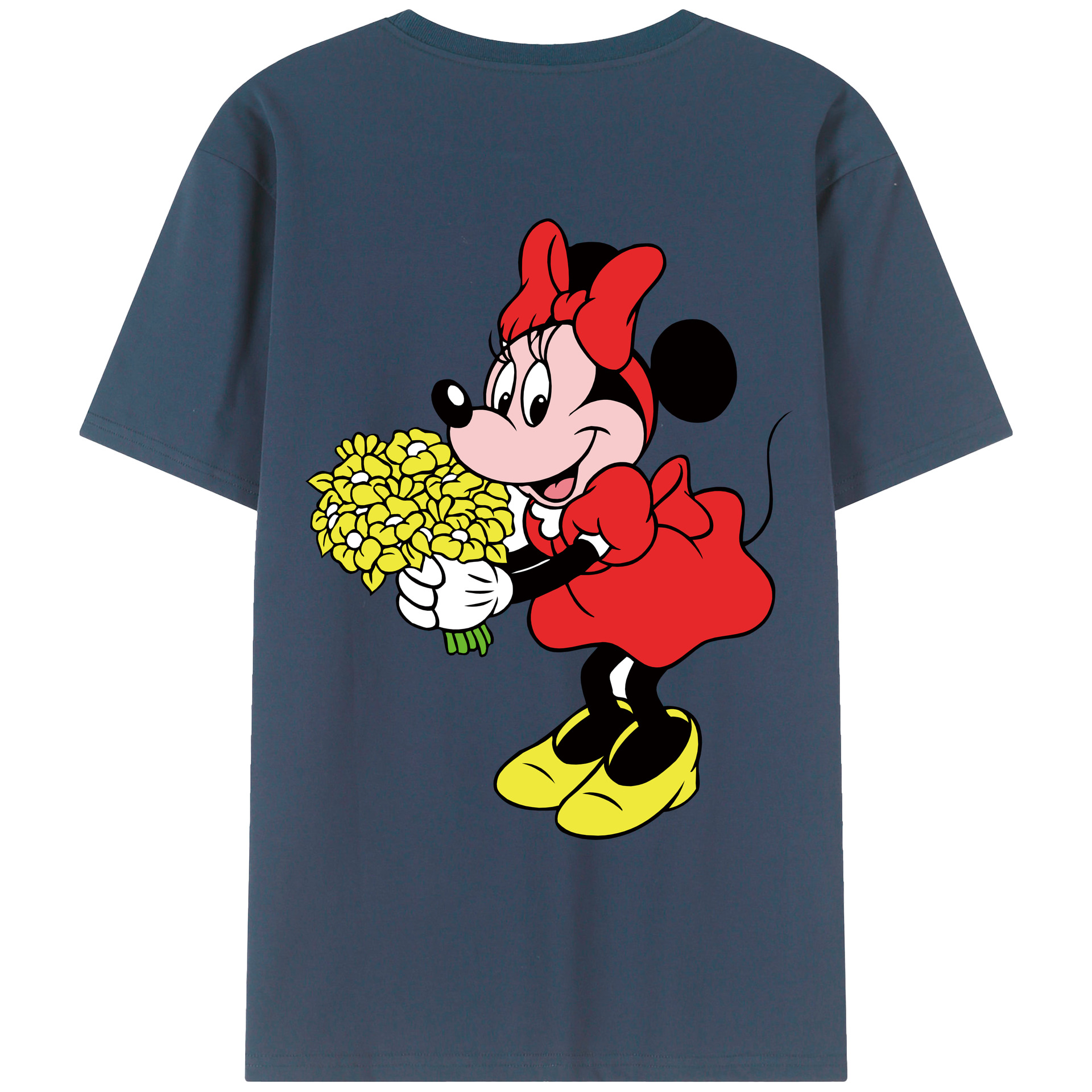 （画像用） ミッキーマウス Mickey Mouse レディース半袖Tシャツ(バックプリント)