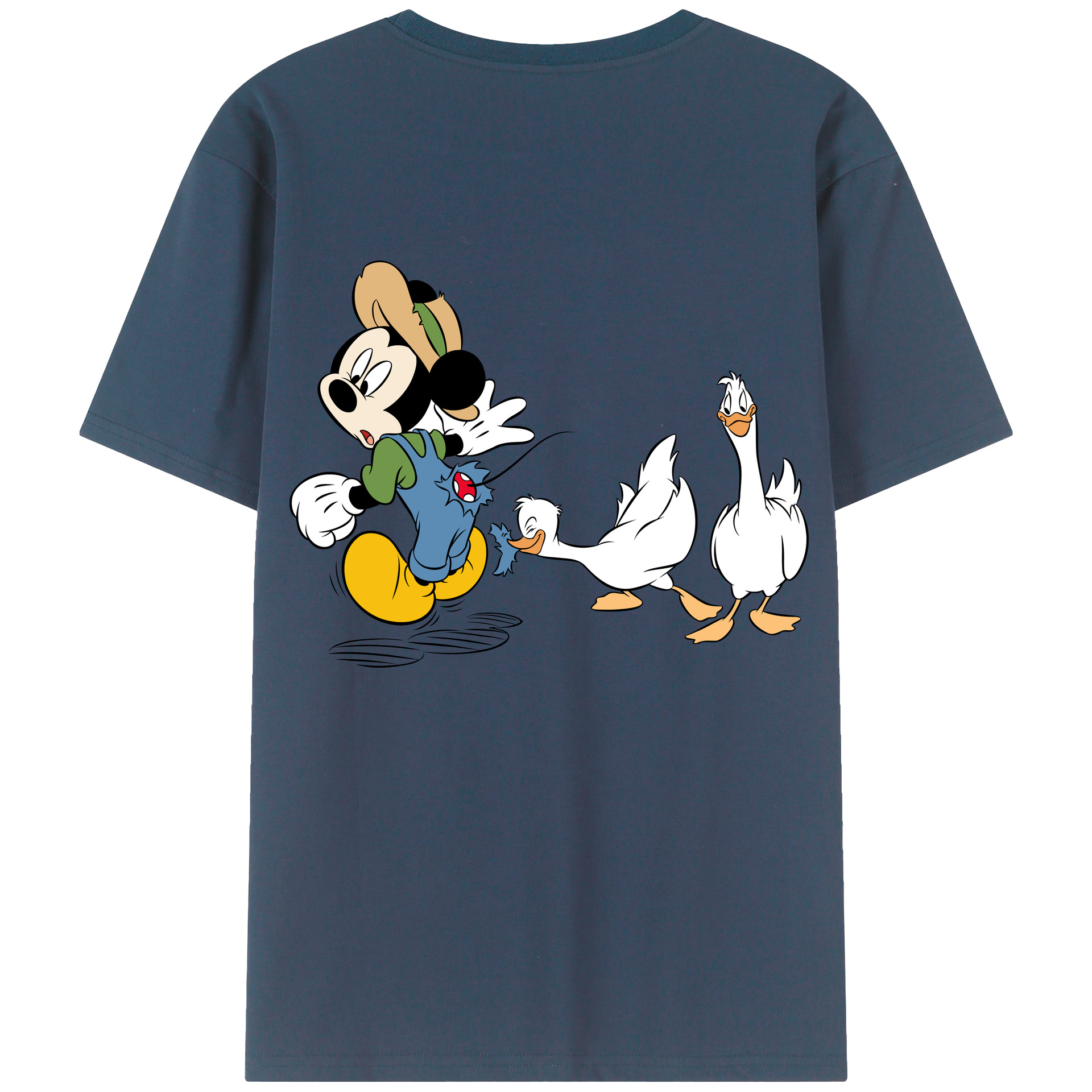 （画像用） ミッキーマウス Mickey Mouse レディース半袖Tシャツ(バックプリント)