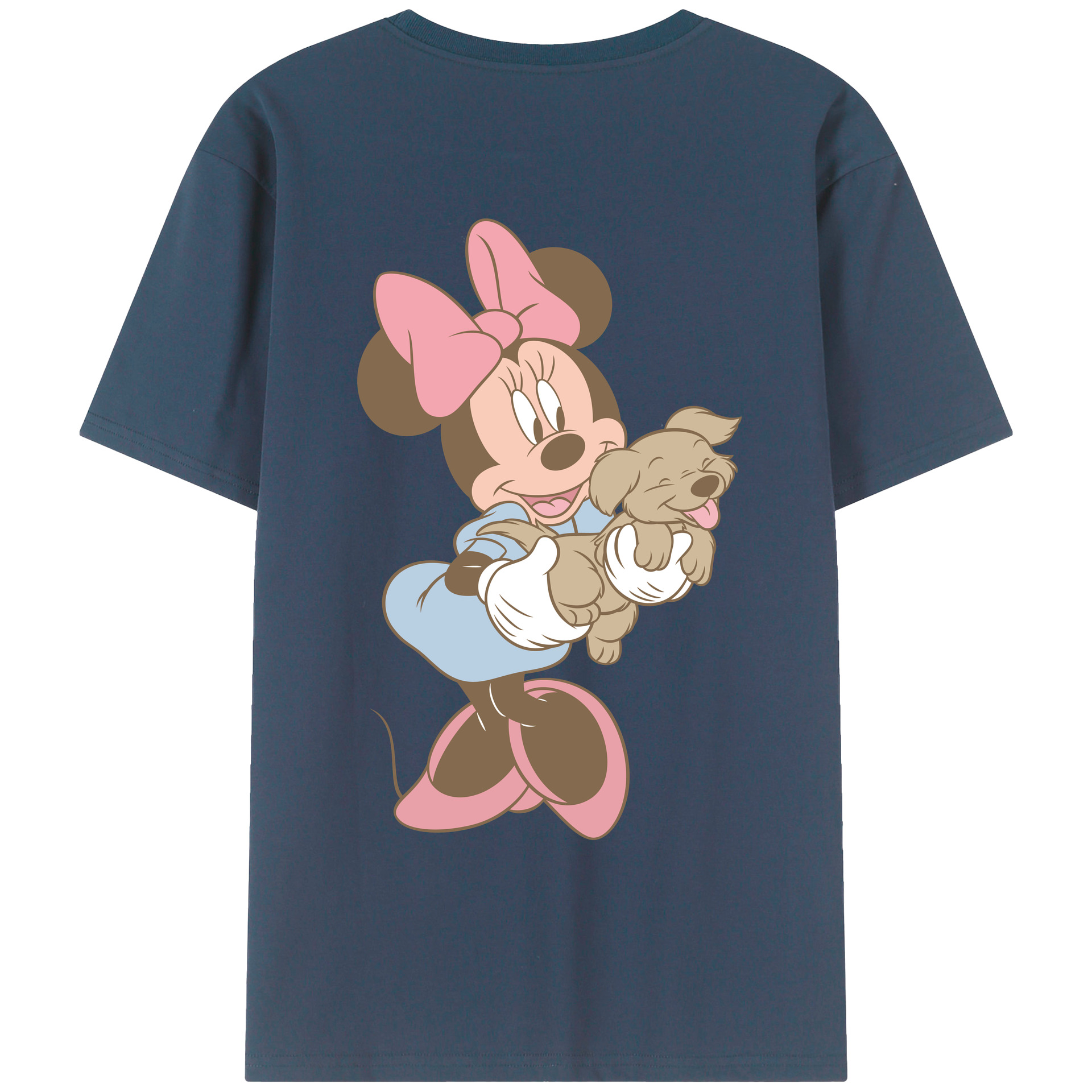 （画像用） ミッキーマウス Mickey Mouse レディース半袖Tシャツ(バックプリント)