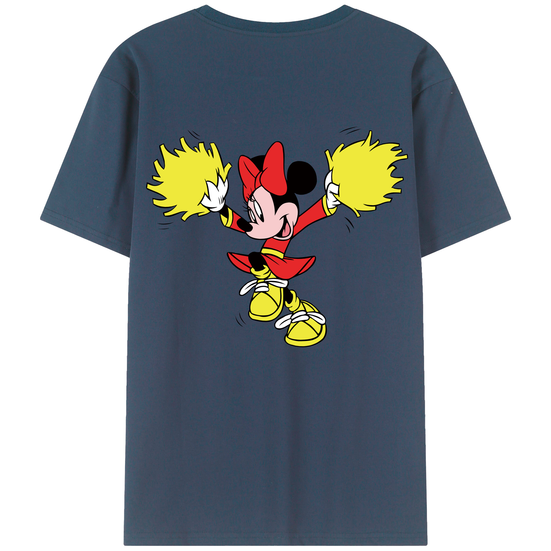 （画像用） ミッキーマウス Mickey Mouse レディース半袖Tシャツ(バックプリント)