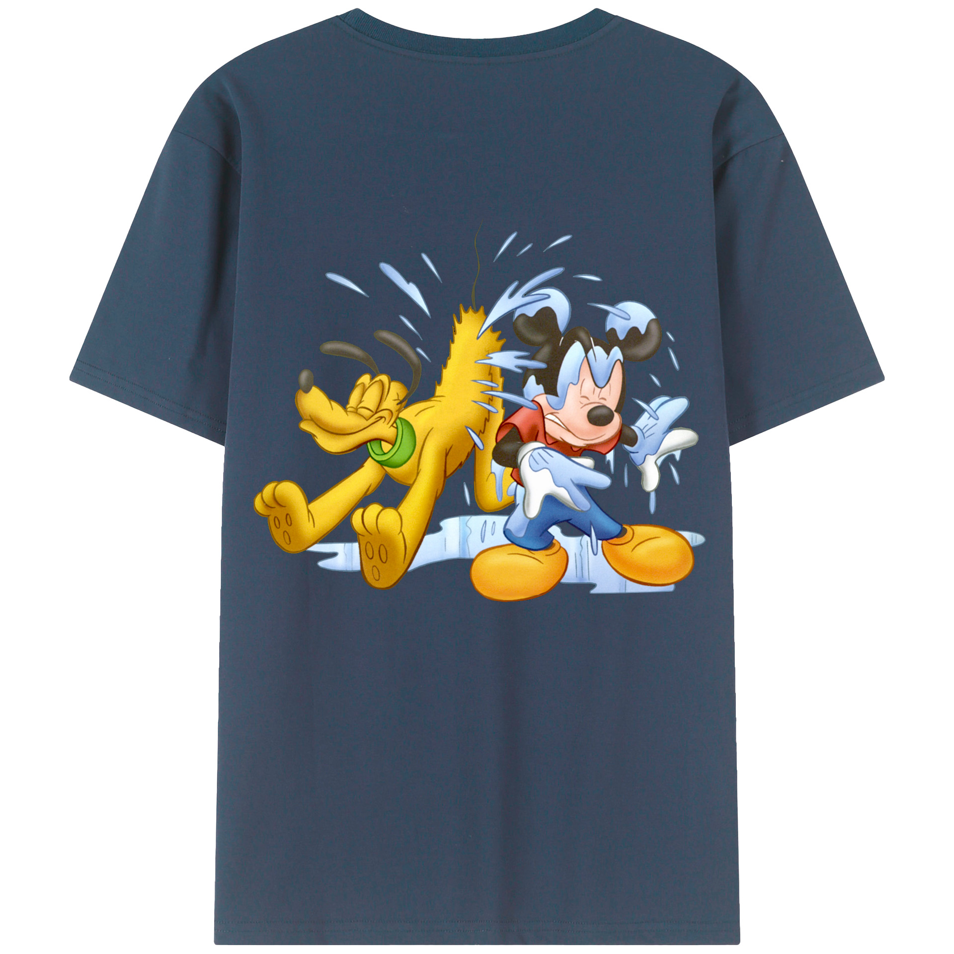 （画像用） ミッキーマウス Mickey Mouse レディース半袖Tシャツ(バックプリント)
