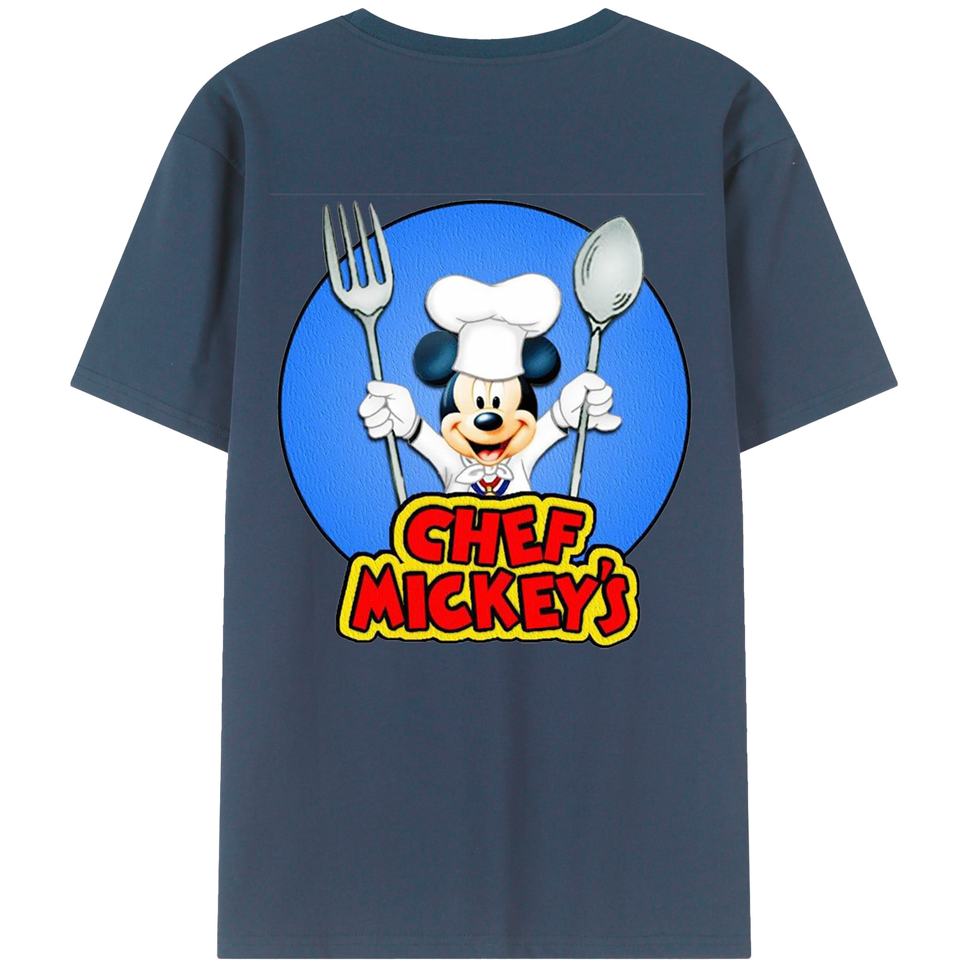 （画像用） ミッキーマウス Mickey Mouse レディース半袖Tシャツ(バックプリント)