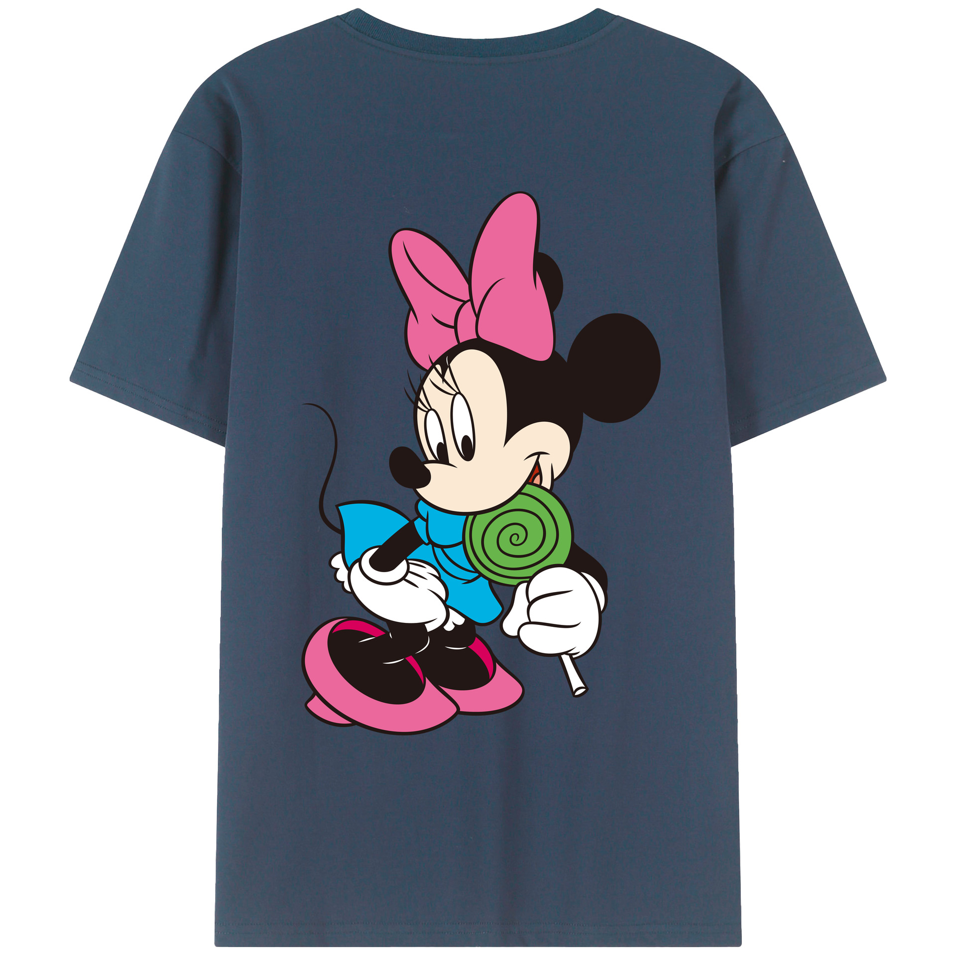 （画像用） ミッキーマウス Mickey Mouse レディース半袖Tシャツ(バックプリント)
