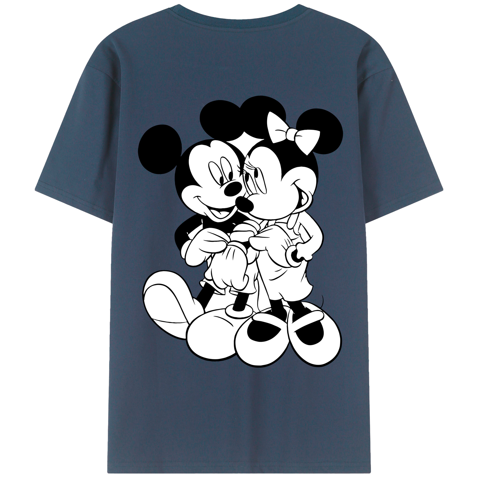 （画像用） ミッキーマウス Mickey Mouse レディース半袖Tシャツ(バックプリント)