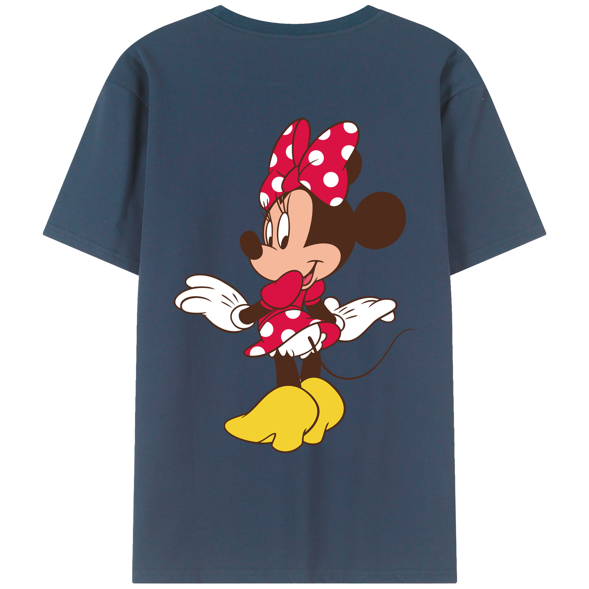 （画像用） ミッキーマウス Mickey Mouse レディース半袖Tシャツ(バックプリント)