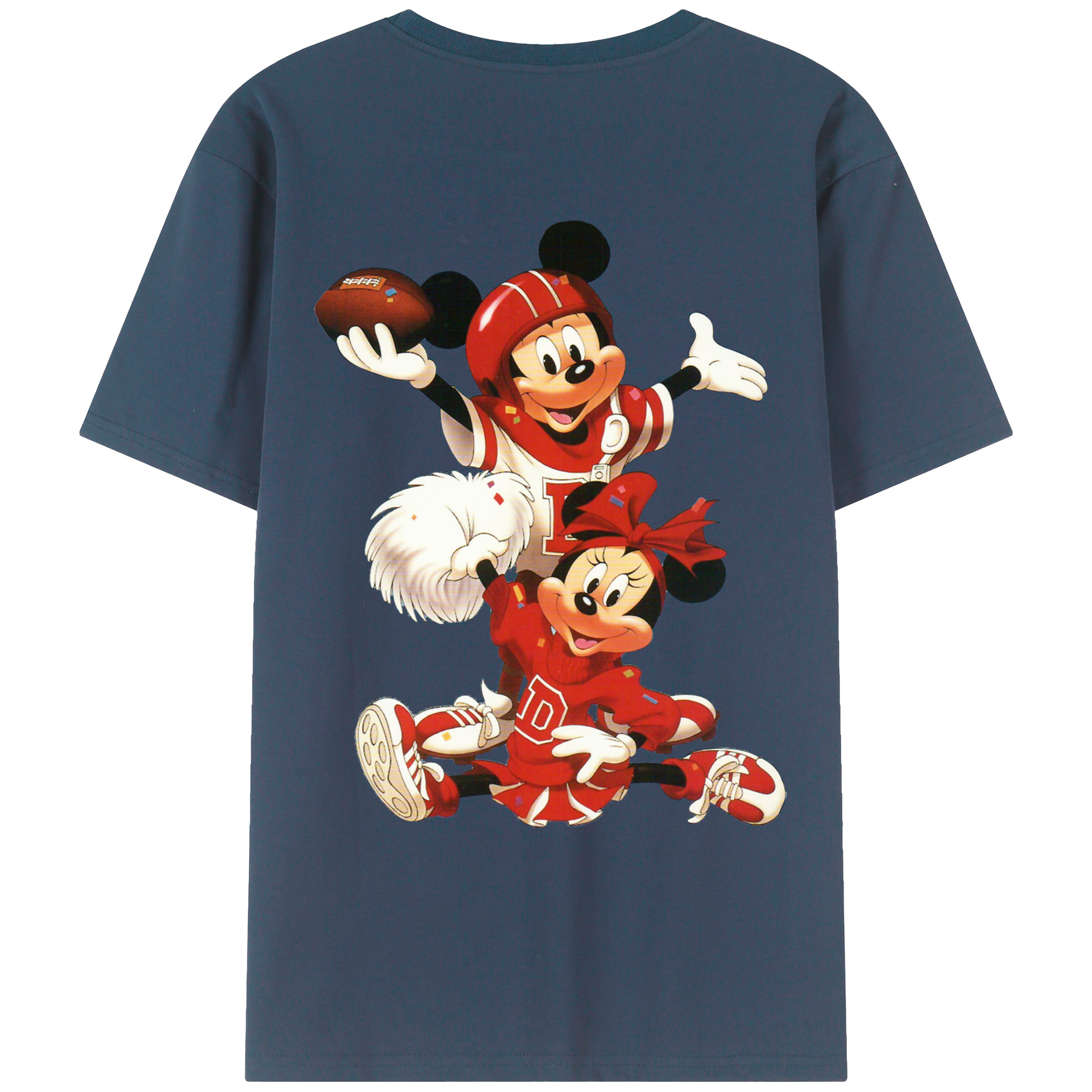 （画像用） ミッキーマウス Mickey Mouse レディース半袖Tシャツ(バックプリント)