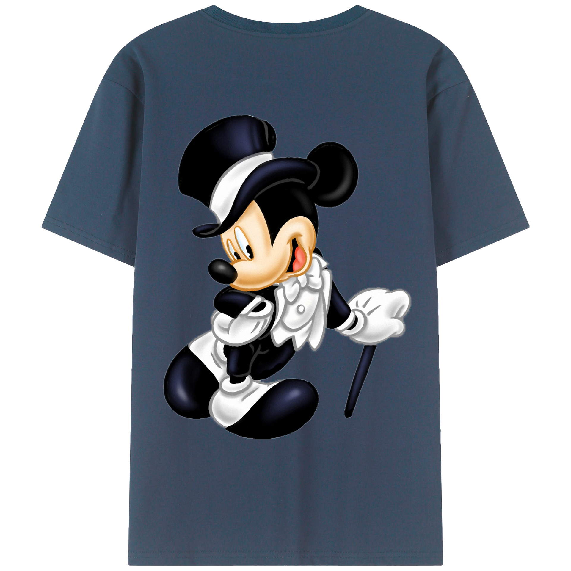 （画像用） ミッキーマウス Mickey Mouse レディース半袖Tシャツ(バックプリント)