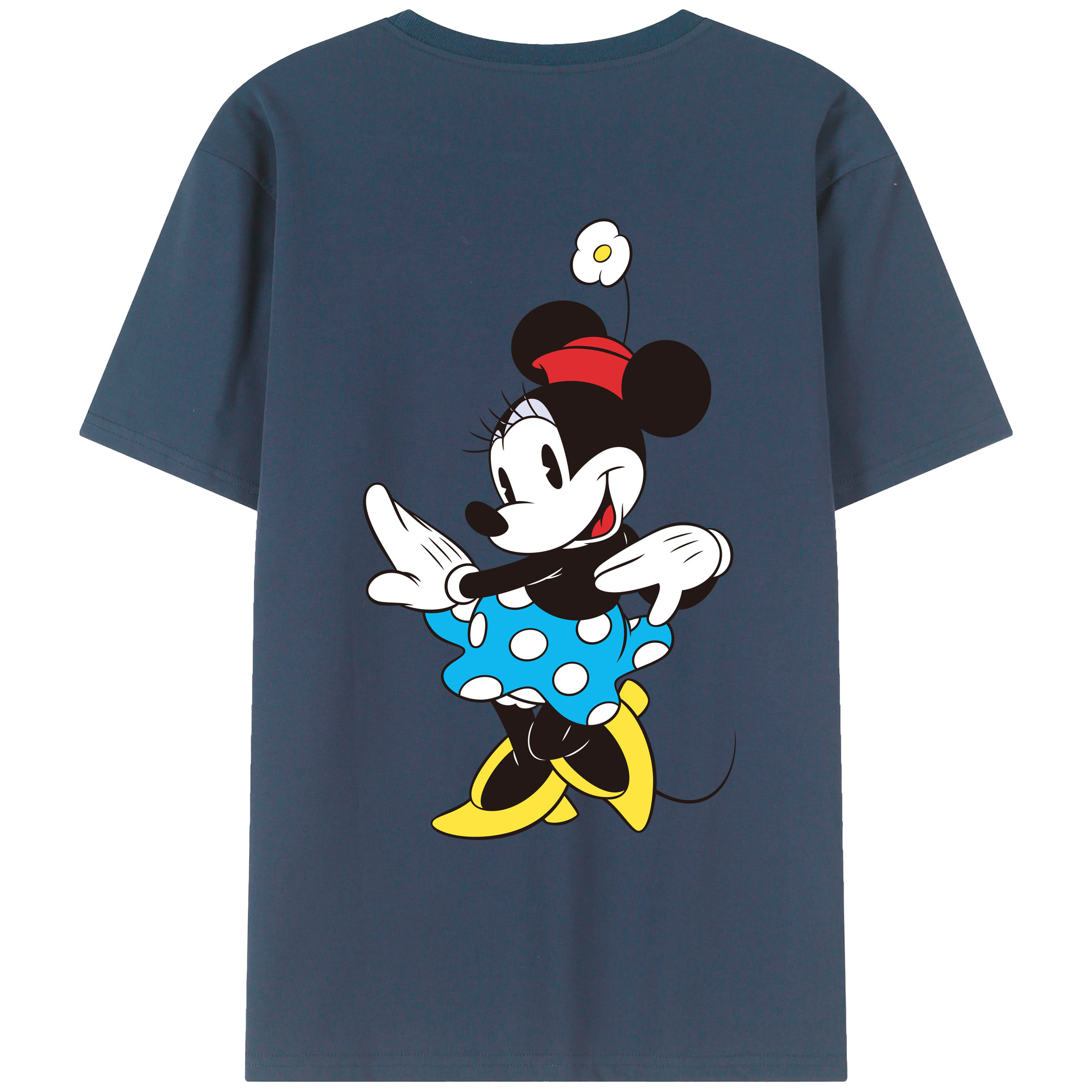 （画像用） ミッキーマウス Mickey Mouse レディース半袖Tシャツ(バックプリント)