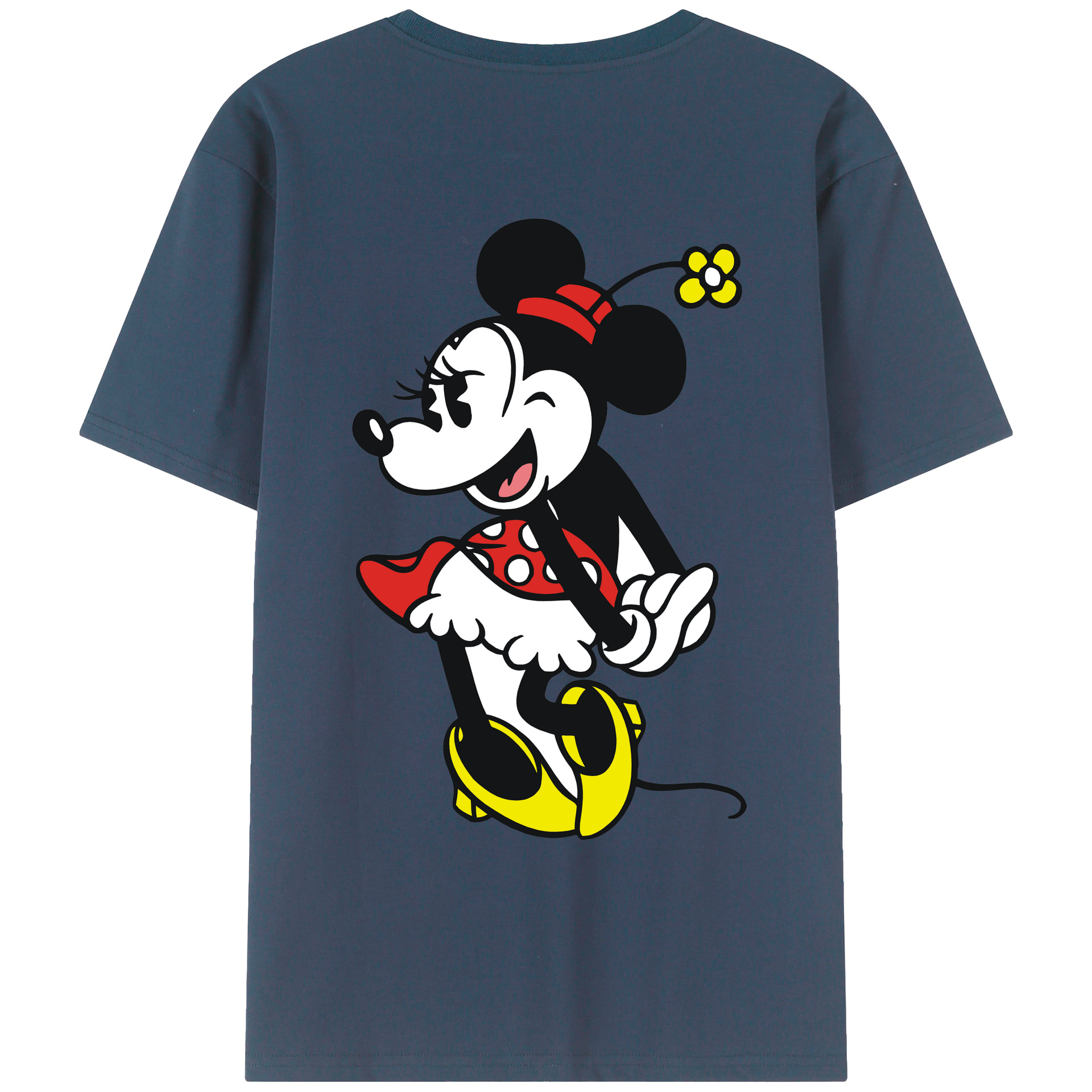 （画像用） ミッキーマウス Mickey Mouse レディース半袖Tシャツ(バックプリント)