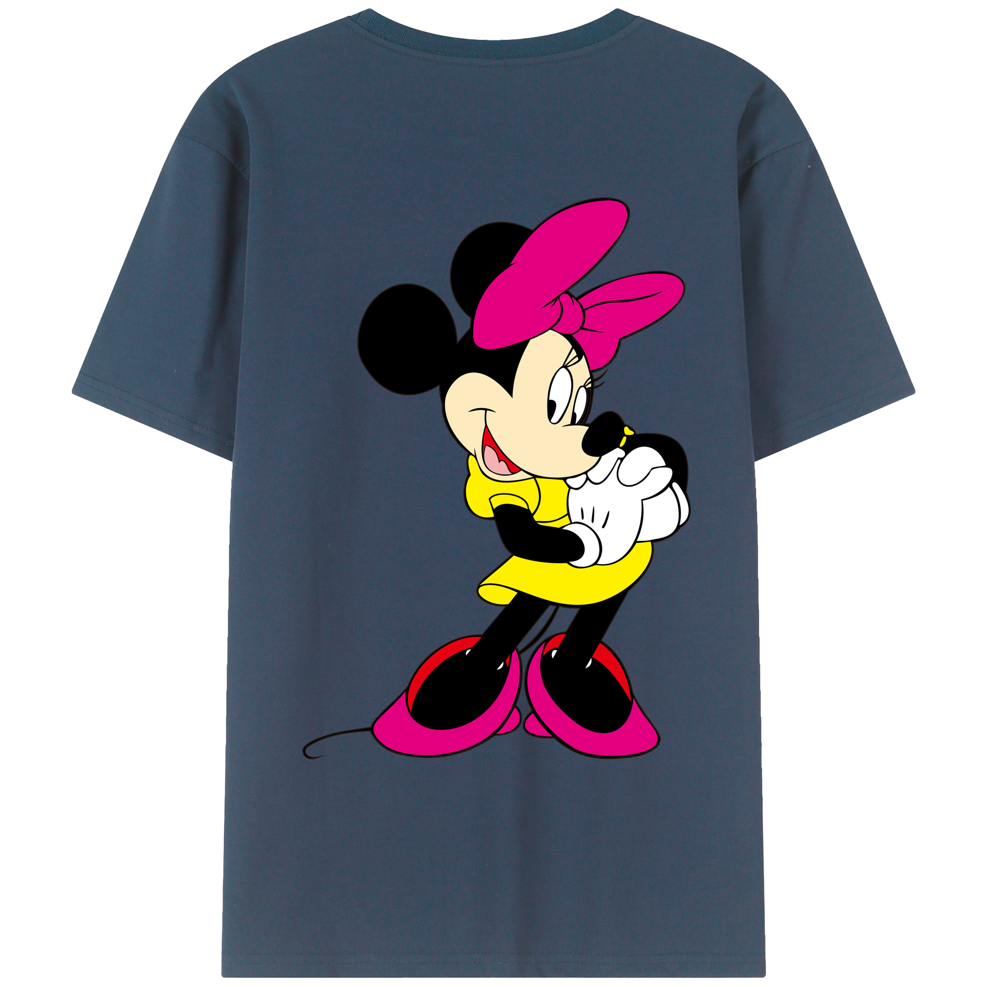 （画像用） ミッキーマウス Mickey Mouse レディース半袖Tシャツ(バックプリント)
