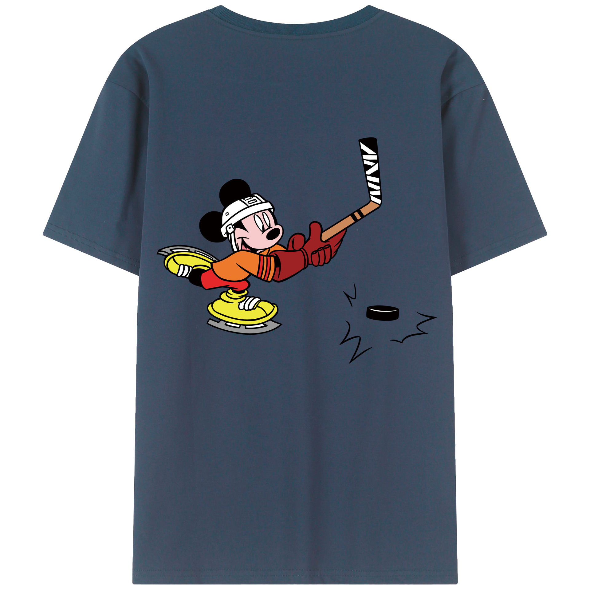 （画像用） ミッキーマウス Mickey Mouse レディース半袖Tシャツ(バックプリント)