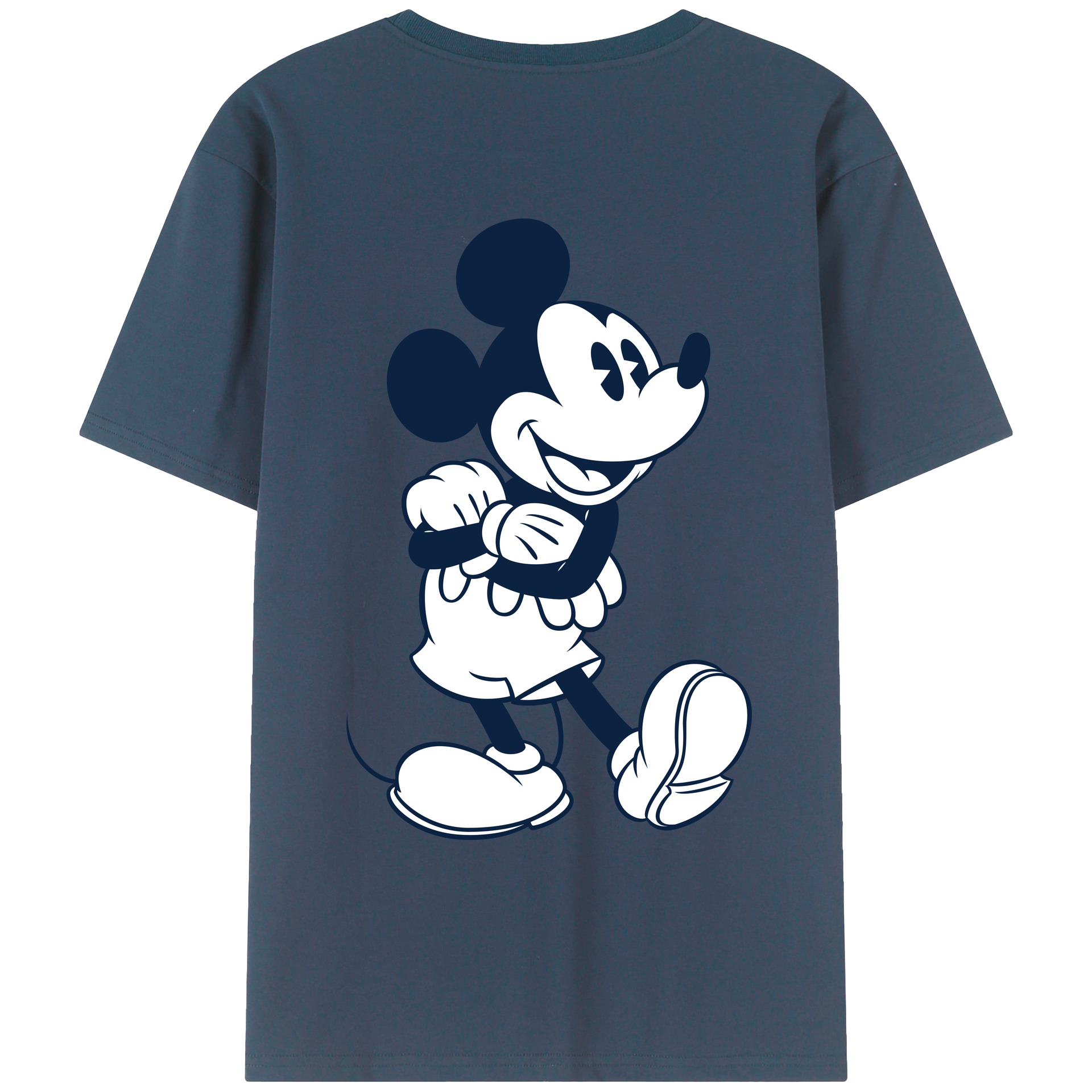 （画像用） ミッキーマウス Mickey Mouse レディース半袖Tシャツ(バックプリント)