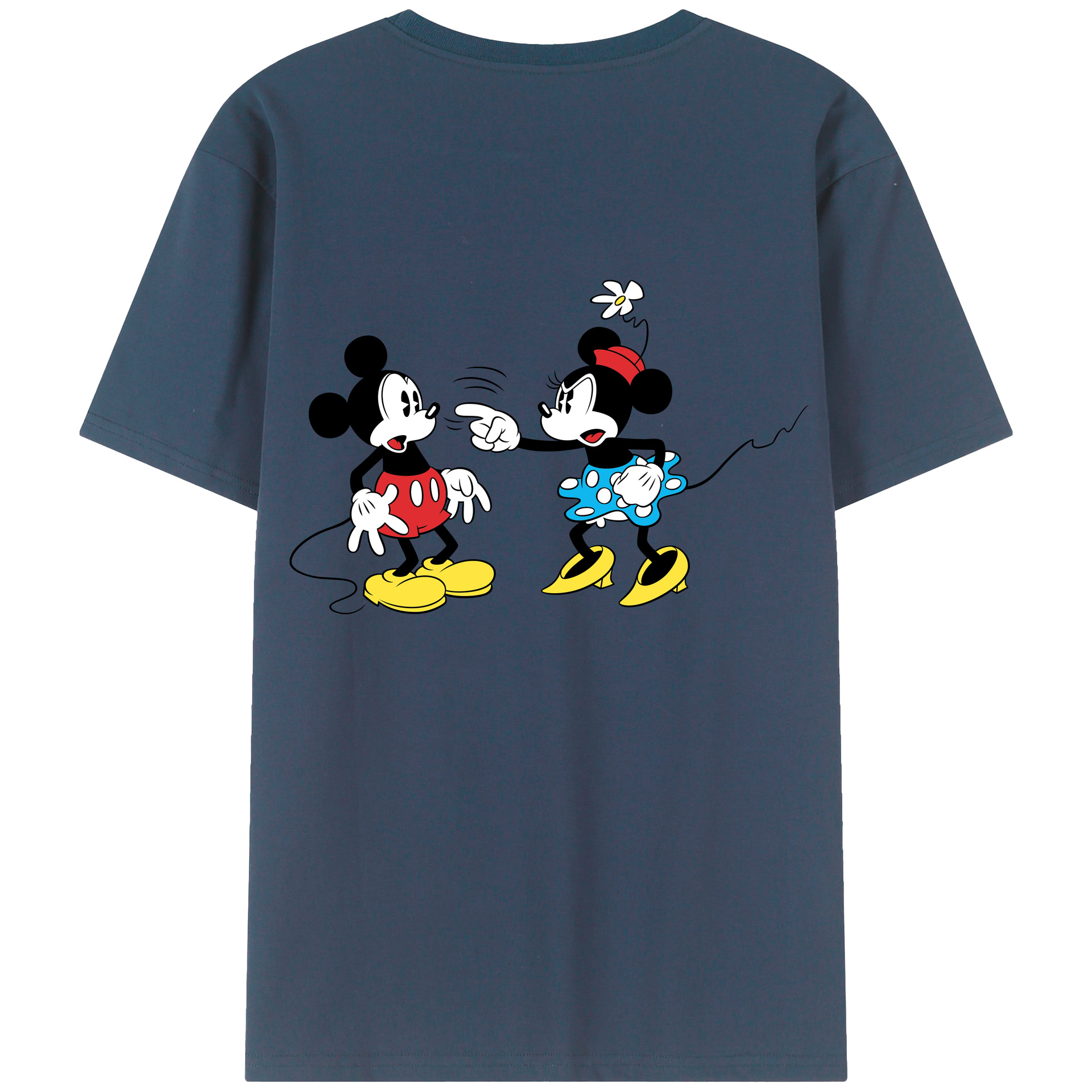 （画像用） ミッキーマウス Mickey Mouse レディース半袖Tシャツ(バックプリント)